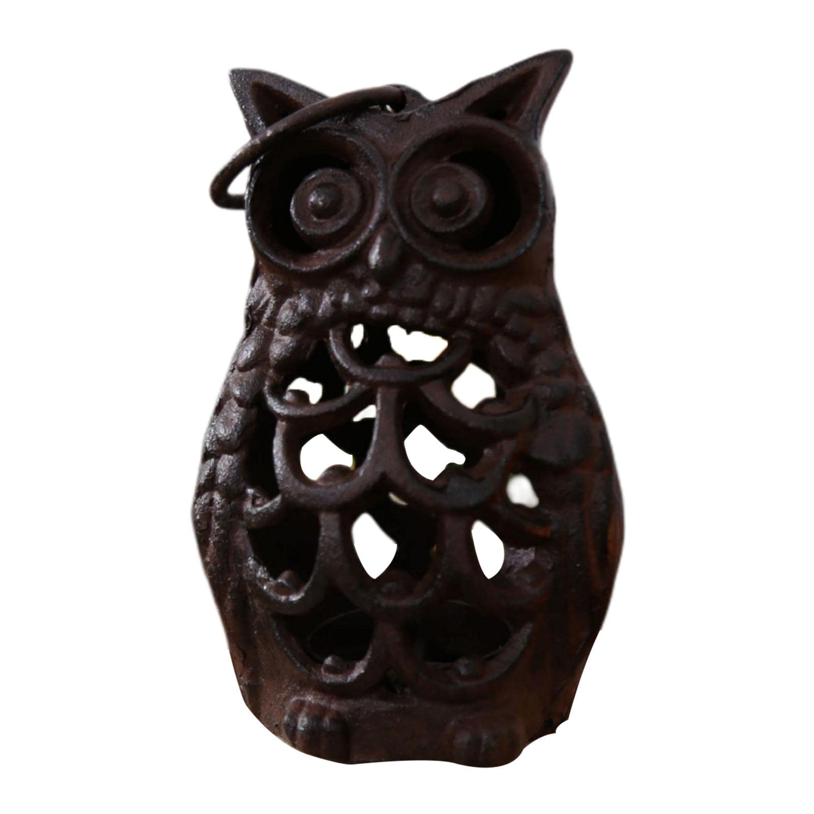 Homyl Iron Owl Tealight Holder Lantern - Halloween Candlestick Candle Stand for Home Decor, Party & Wedding Centerpiece