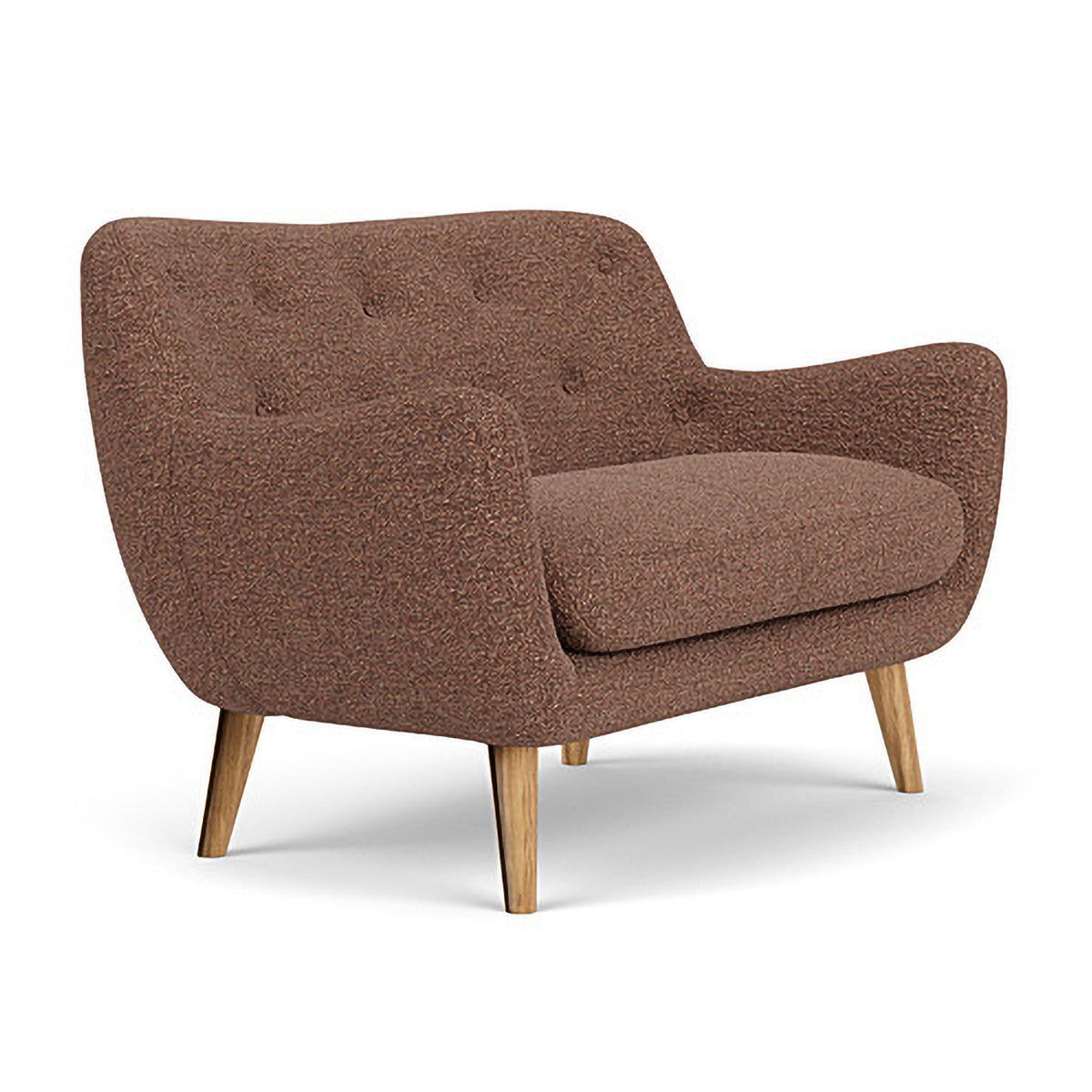 Herman Boucle 2 Seater Sofa - Modern Upholstered Loveseat for Living Room, Lounge & Small Spaces | Soft Fabric Couch with Sturdy Frame | Perfect for Apartments, Dorms & Cozy Home Decor