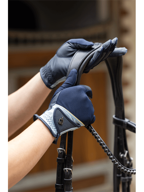 Le Mieux Pro Mesh Riding Gloves - Breathable Equestrian Gloves for Horseback Riding, Training & Competition - Perfect for English & Western Riders