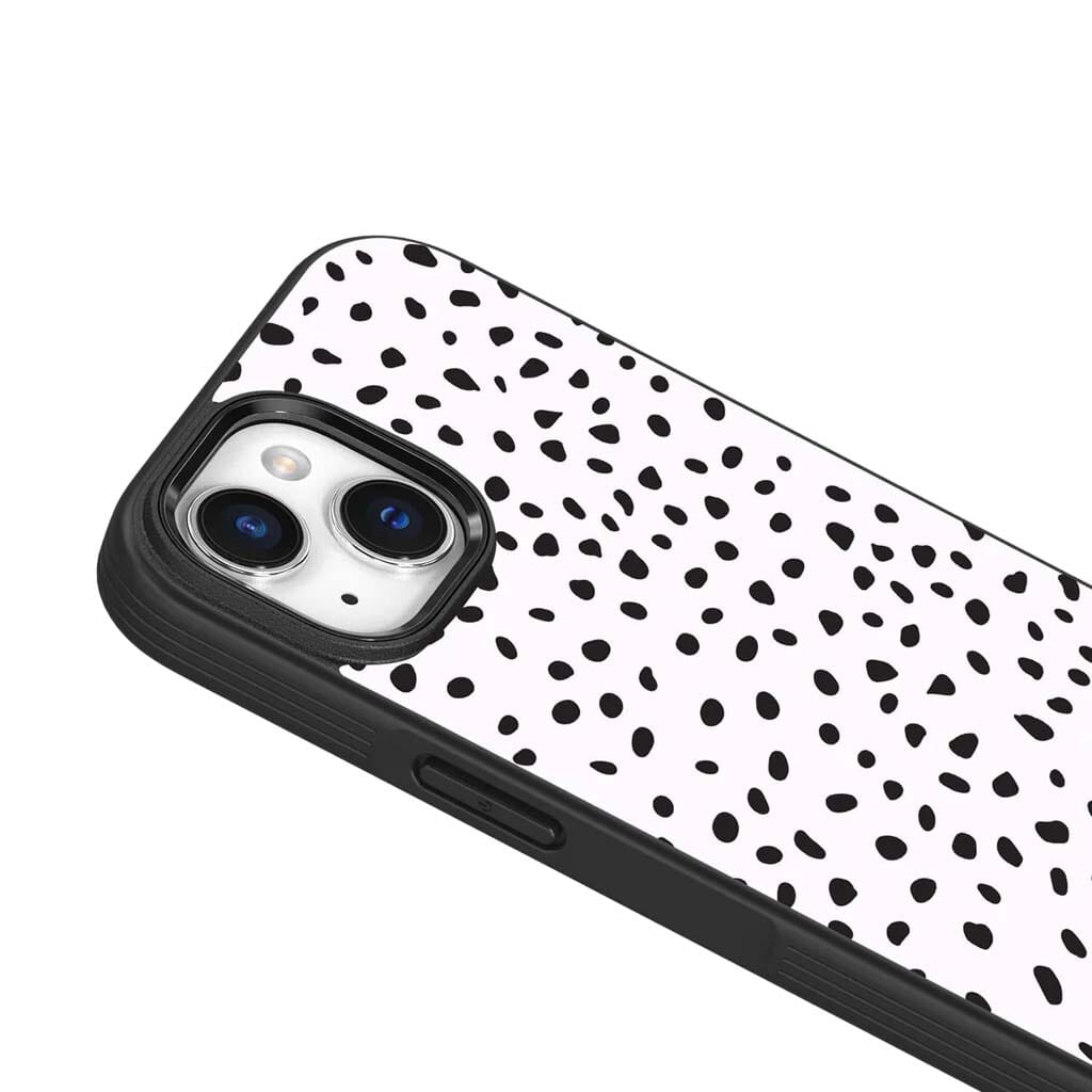 iPhone 16e MagSafe Case with White Polka Dots - Slim Protective Cover for Wireless Charging | Perfect for Work, Travel & Everyday Use