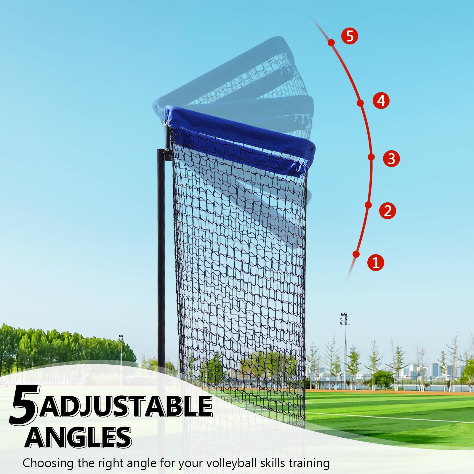 Volleyball Setter Trainer - Adjustable Net for Indoor & Outdoor Practice
