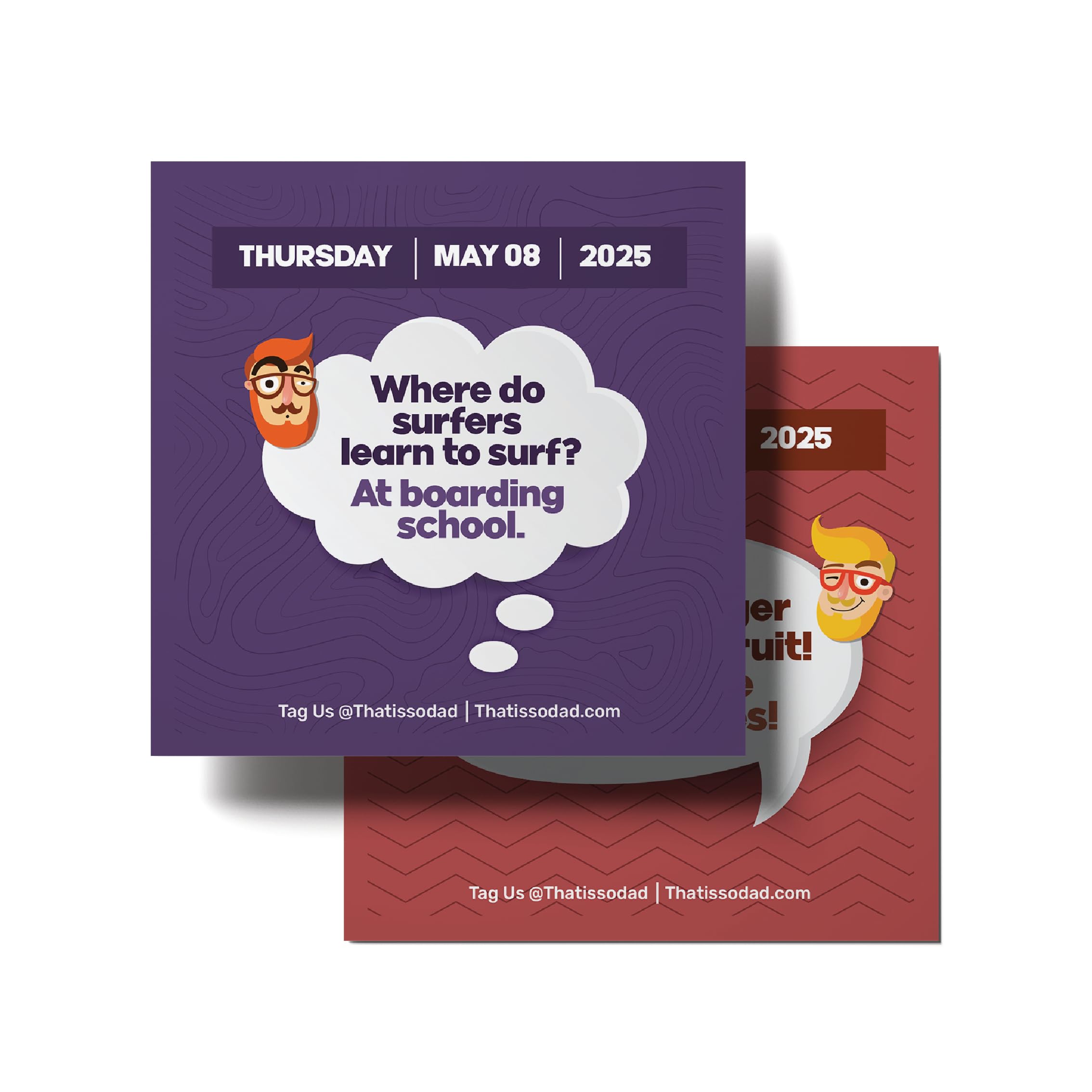 2025 Dad Joke Calendar - Daily Tear-Off Page Desk Calendar with Funny Jokes | Perfect Gift for Father's Day, Christmas & Dad Joke Lovers | Office Humor & Home Decor for Dads Who Love Puns