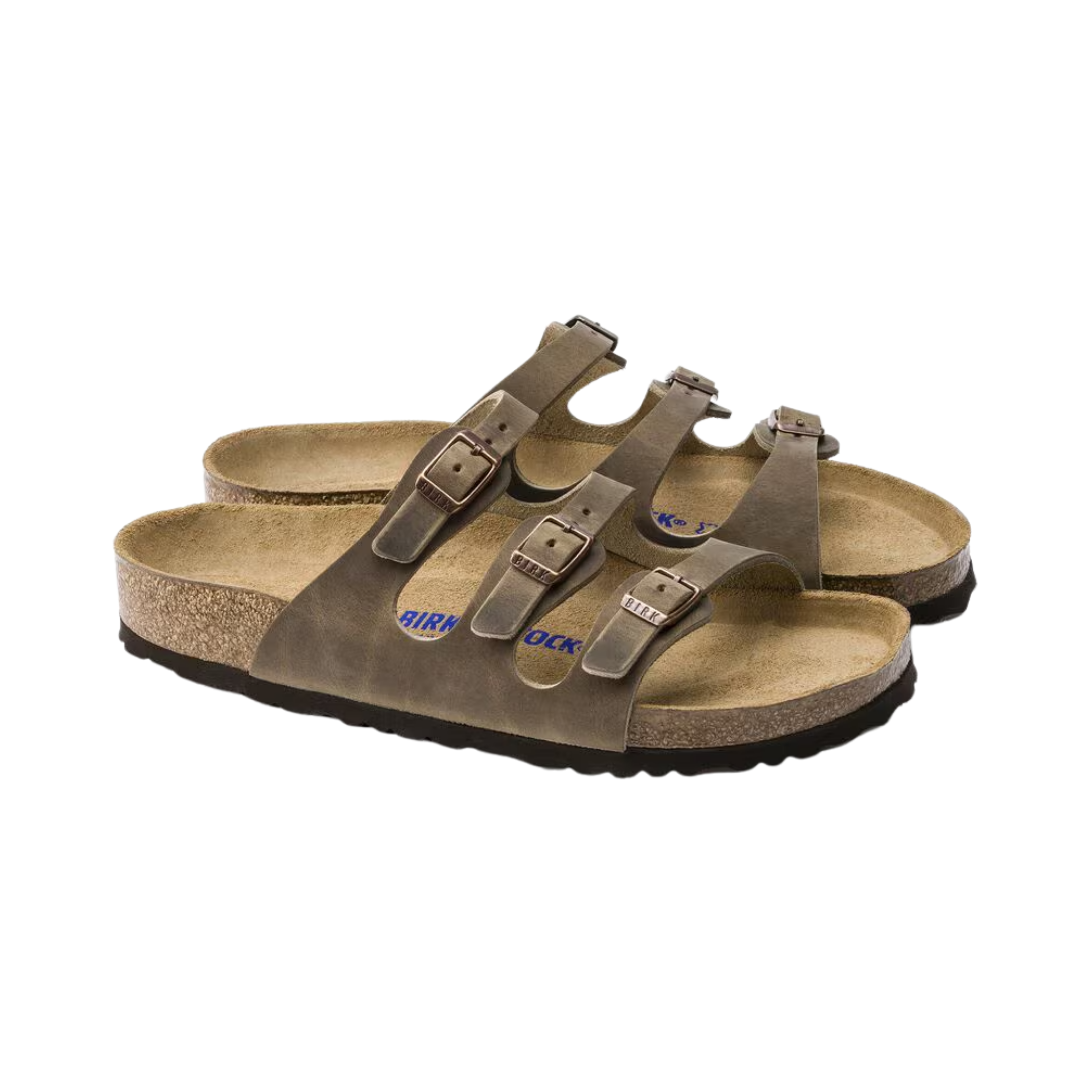 Women's Florida Soft Footbed Sandals - Oiled Leather in Tobacco Brown | Comfortable & Stylish for Beach, Travel & Everyday Wear