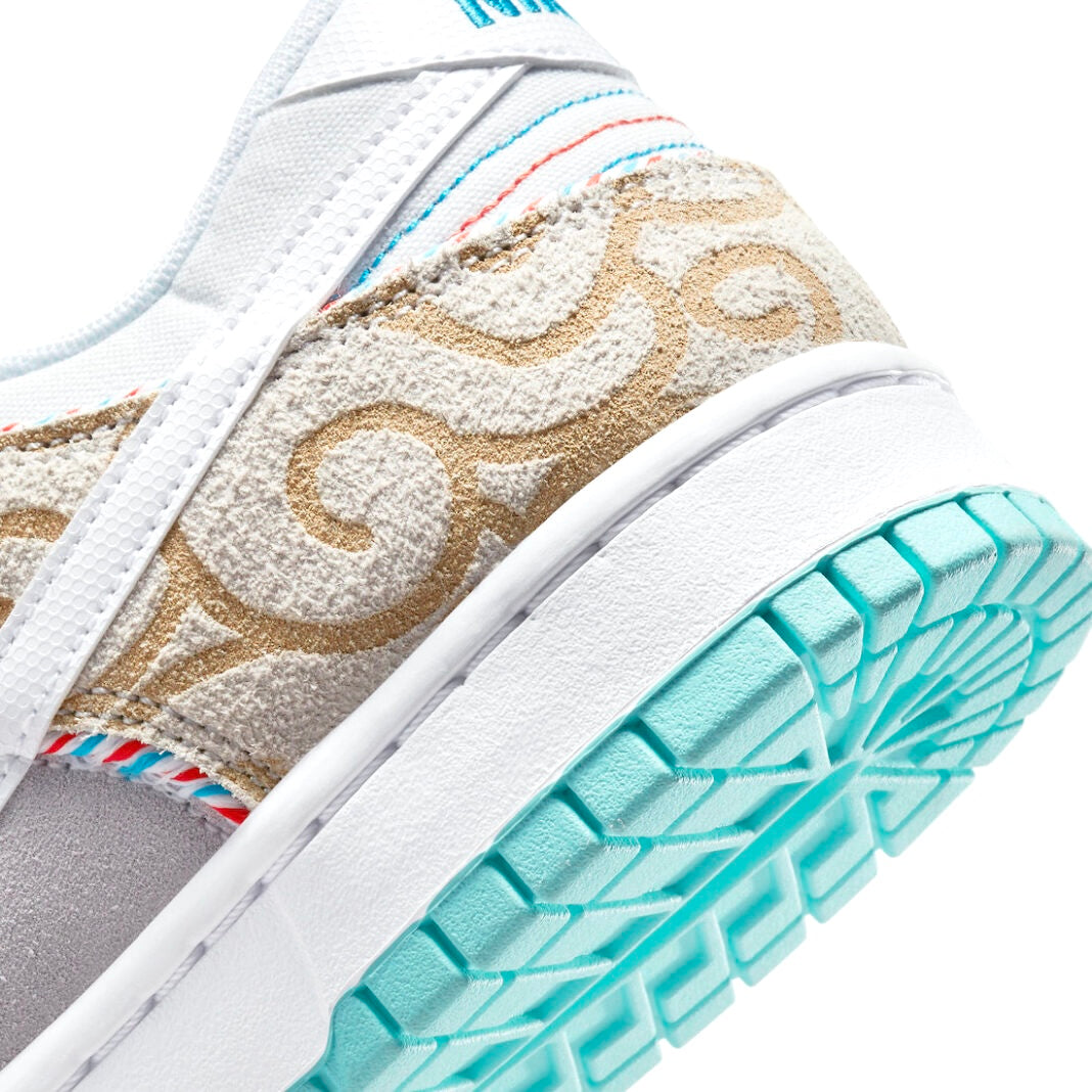 Nike Dunk Low Retro Men's Shoes - Teal Blue, Vast Grey & White Colorway | Stylish Sneakers for Casual Wear, Street Fashion & Gym Workouts