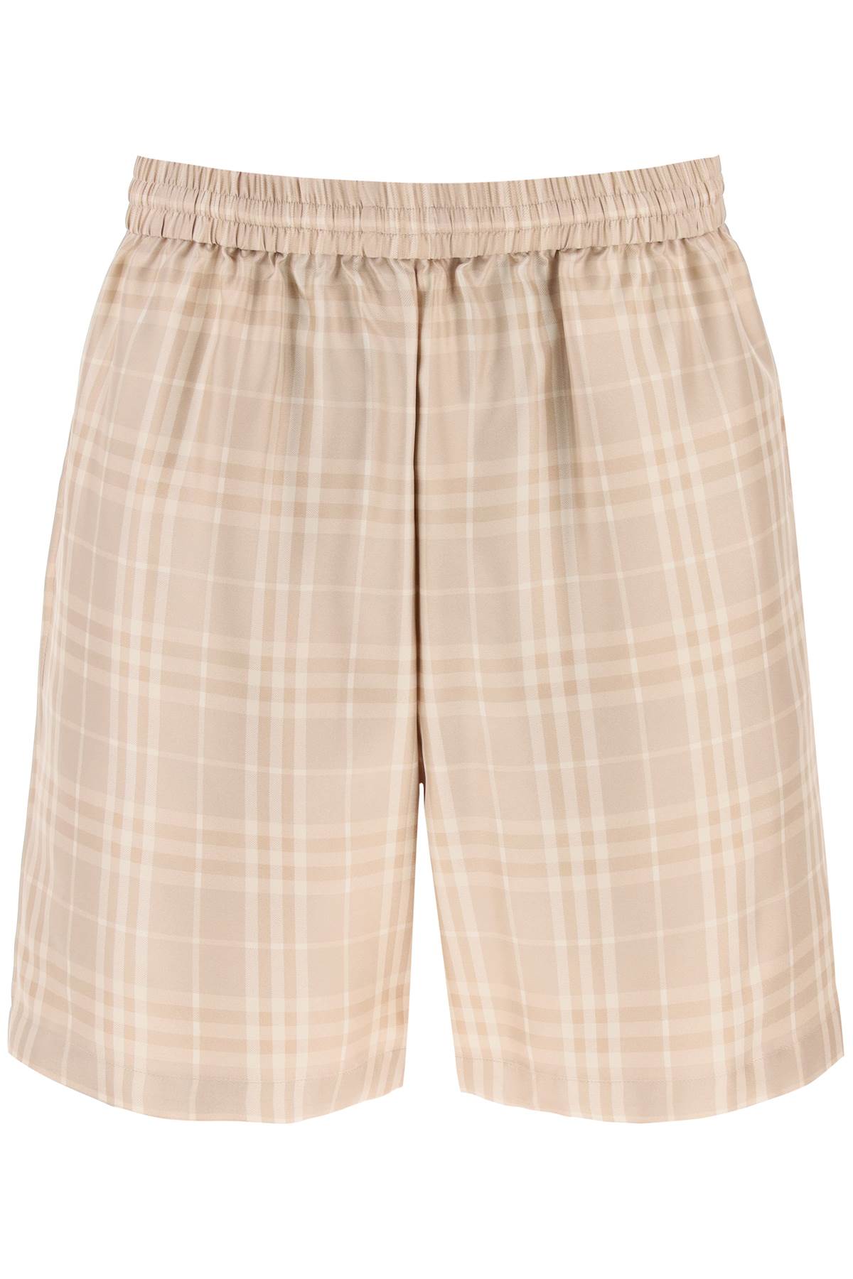 Burberry Tartan Silk Shorts for Women - Classic Plaid Design, Comfortable & Elegant - Perfect for Summer Outfits, Beach Vacations & Casual Wear