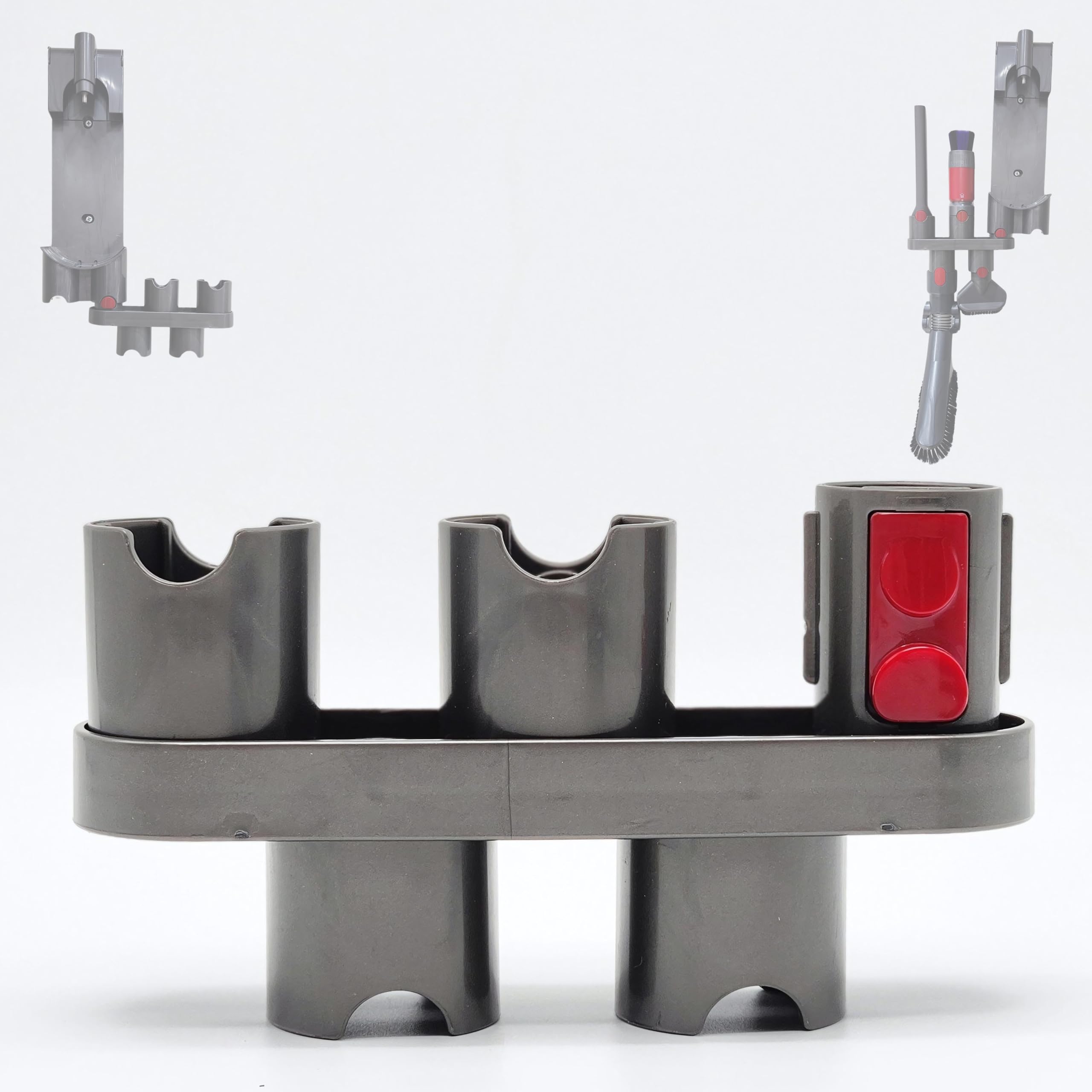 Dyson Vacuum Attachment Holder - Compatible with V15, V12, V11, V10, V8, V7, Outsize & Gen5 Cordless Stick Models - No Drill Wall Mount Organizer - Perfect for Garage, Closet & Laundry Room Storage