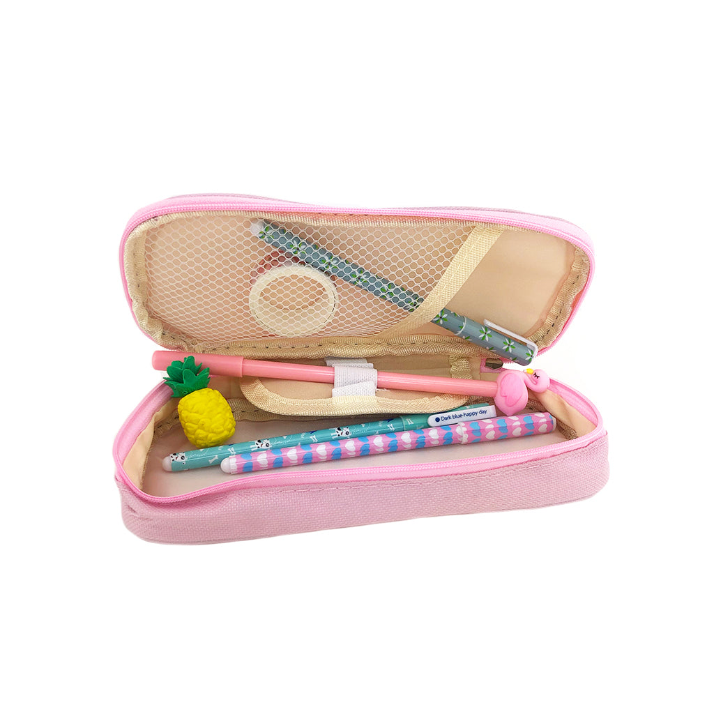 Durable Canvas Pencil Case for School, Office & Travel - Stylish & Spacious Organizer for Pens, Markers & Art Supplies