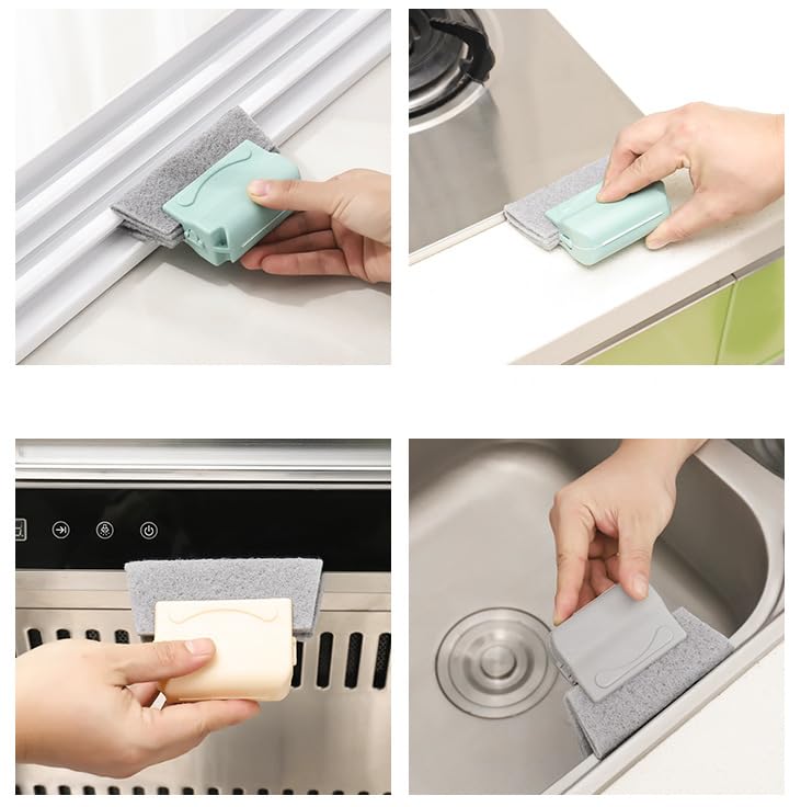 6pcs Magic Window Track Cleaner Set - for Door & Window Groove Cleaning - Home & Office Use