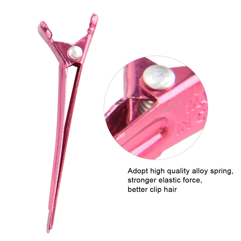 Professional Aluminum Duckbill Hair Clips for Salon Styling - Strong Hold Hair Styling Accessories for Thick & Thin Hair - Perfect for Haircuts, Updos & Braiding