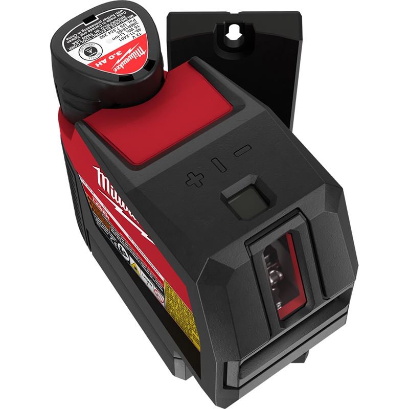 12V Lithium Ion Cordless Green Cross Line Laser Level Kit with Plumb Points - Perfect for Construction, Carpentry, and DIY Home Projects
