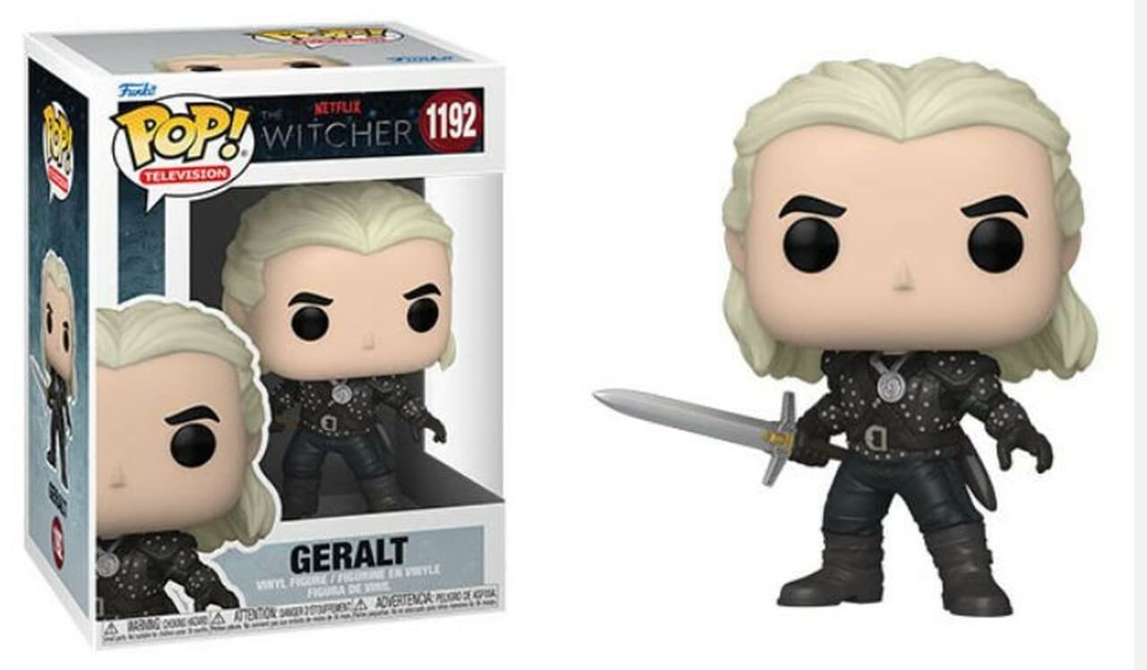The Witcher Geralt Funko Pop! Vinyl Figure with Protective Case - Perfect for Collectors, Gifts & Game Room Decor
