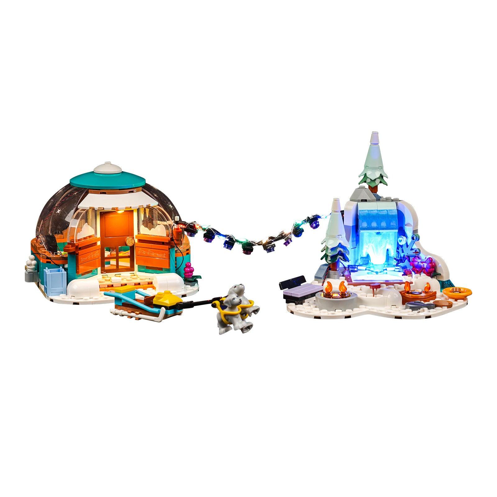 LED Lighting Kit for Igloo Holiday Adventure LEGO 41760 - Illuminate Aurora Beauty with Friends | Perfect for LEGO Displays, Nighttime Play & Winter-Themed Decorations