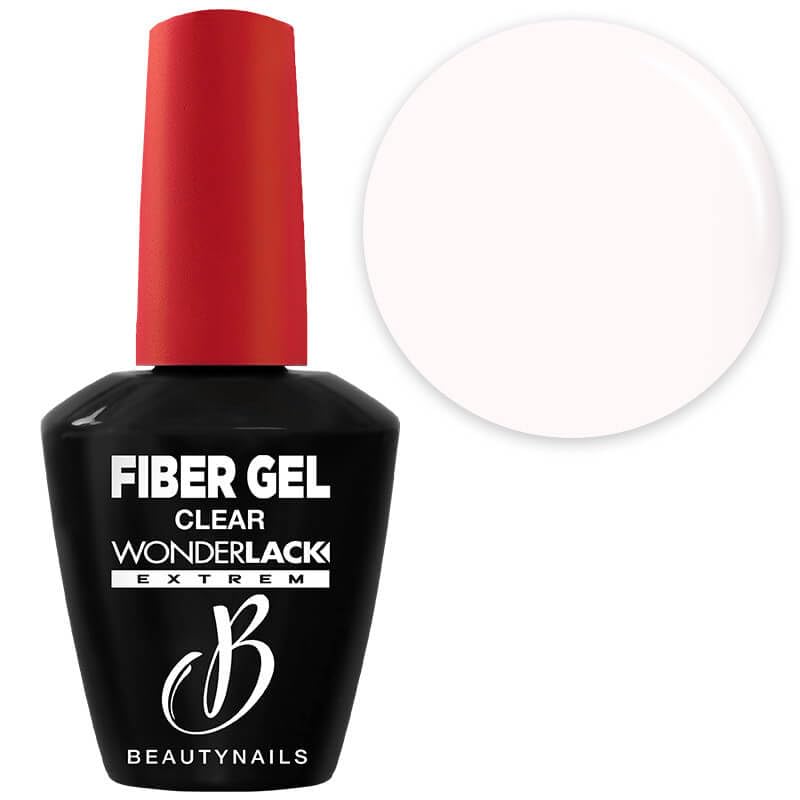 Clear Fiber Gel Nail Builder & Base Coat 12ML – Strengthen & Extend Nails for Salon-Quality Manicures at Home