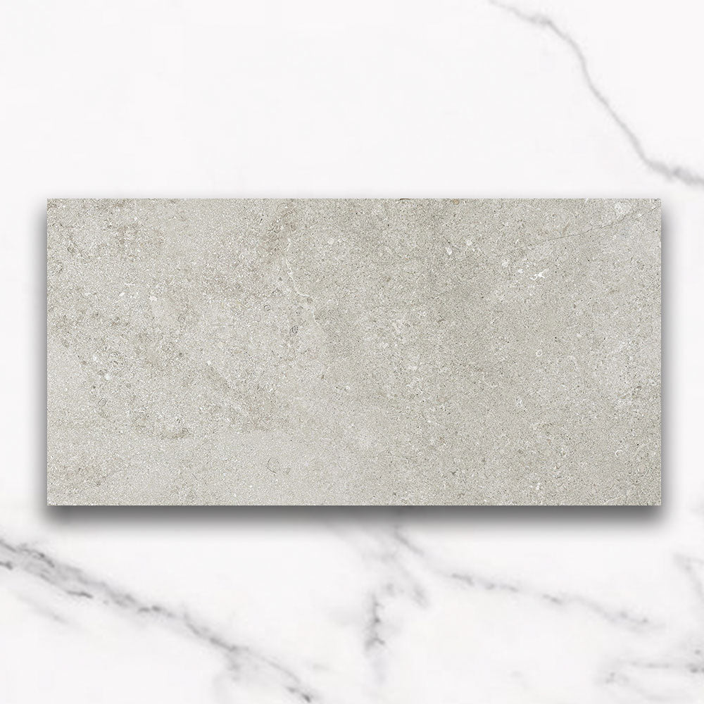 Bordeaux Grey 300x600mm Matte Marble Look Porcelain Tile - Premium Wall & Floor Tile for Bathroom, Kitchen & Living Room Renovation
