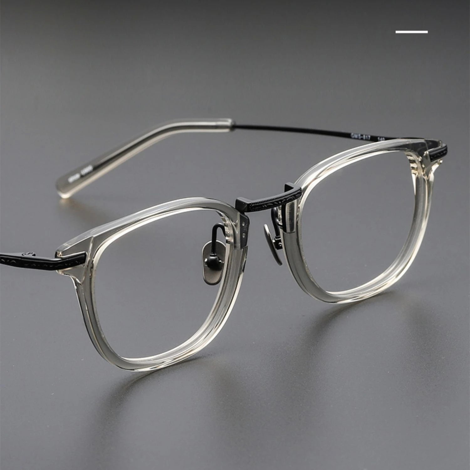 Stylish Unisex Black Titanium Acetate Square Eyeglasses Frame G817 - Perfect for Work, Reading & Fashion Accessories