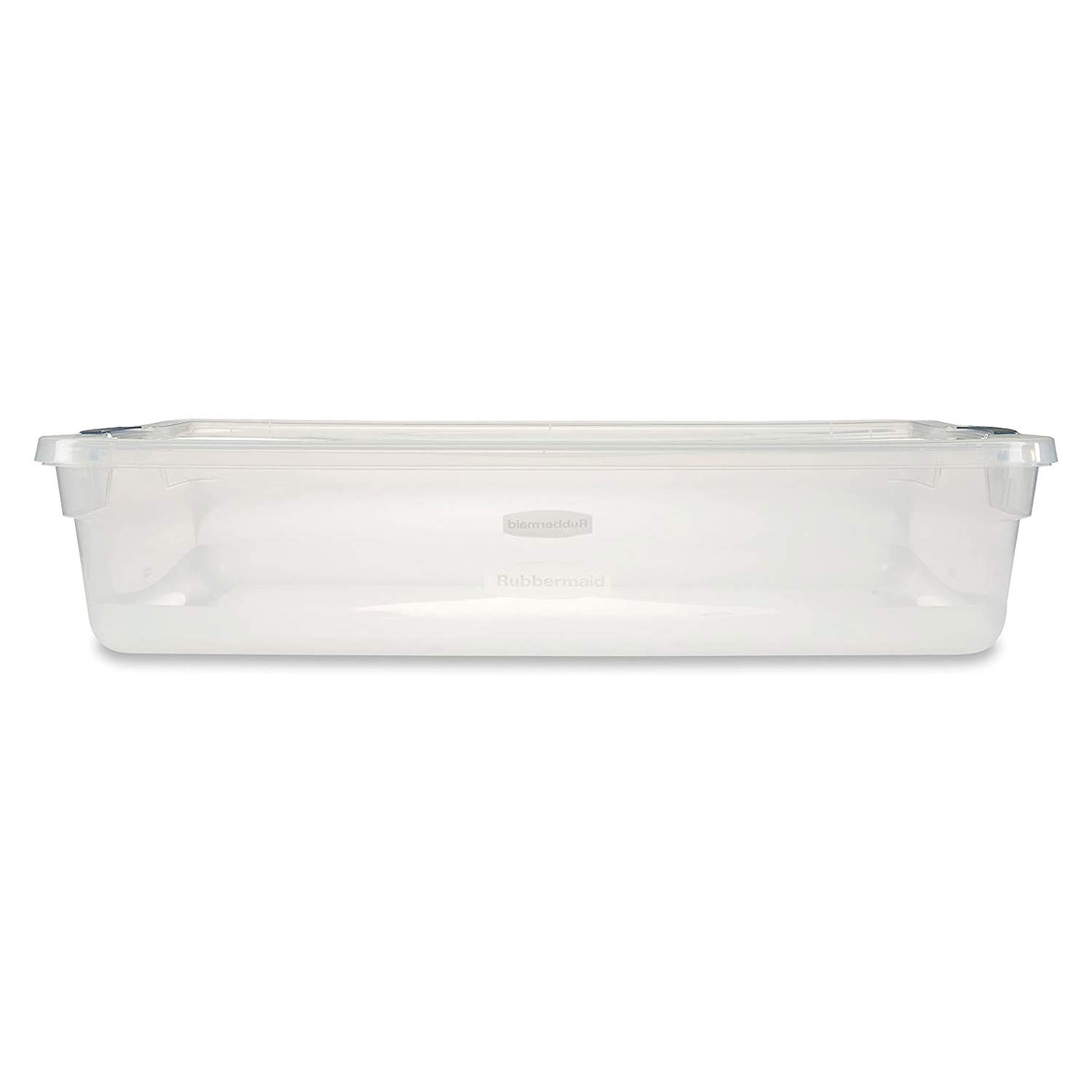 Rubbermaid Cleverstore Clear 41 QT (6-Pack) Stackable Plastic Storage Containers with Durable Latching Lids - Perfect for Pantry Organization, Kitchen Storage & Home Clutter Control
