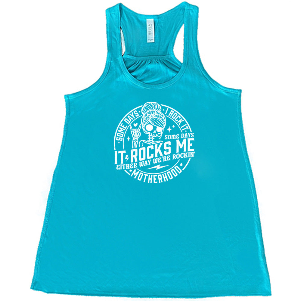 Some Days I Rock It Some Days It Rocks Me T-Shirt - Funny Sarcastic Graphic Tee for Women & Men - Perfect for Casual Wear, Concerts, and Gifts