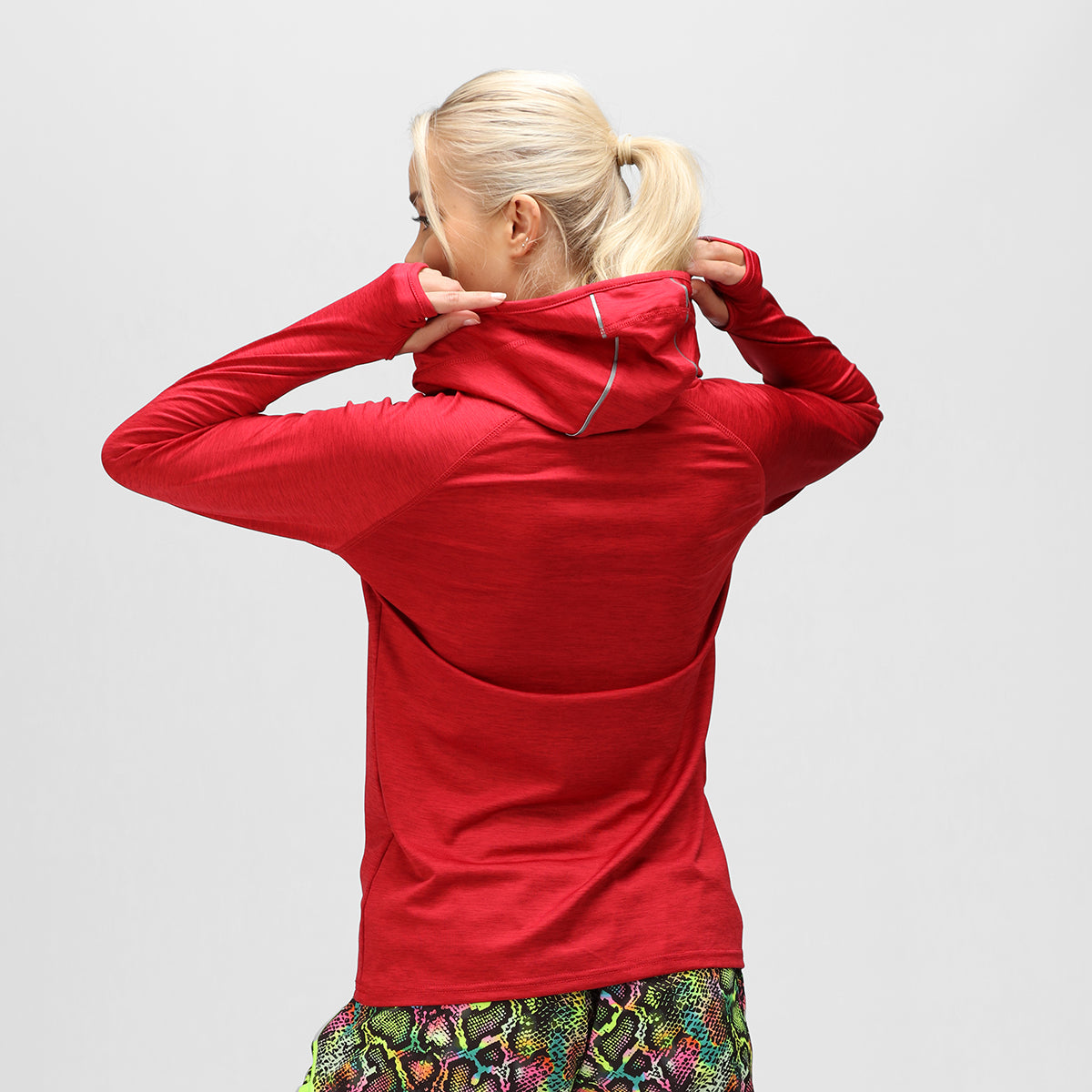 Stylish Red Cowl Neck Hoodie for Women - Cozy Winter Pullover Sweatshirt - Perfect for Casual Outfits, Lounging & Outdoor Activities