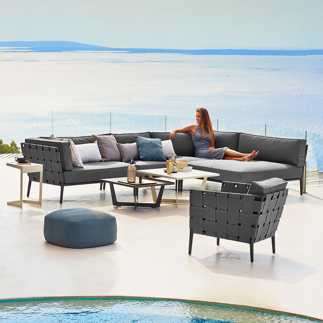Conic Outdoor Lounge Chair - Waterproof & Durable Patio Furniture for Poolside, Garden, and Backyard Relaxation