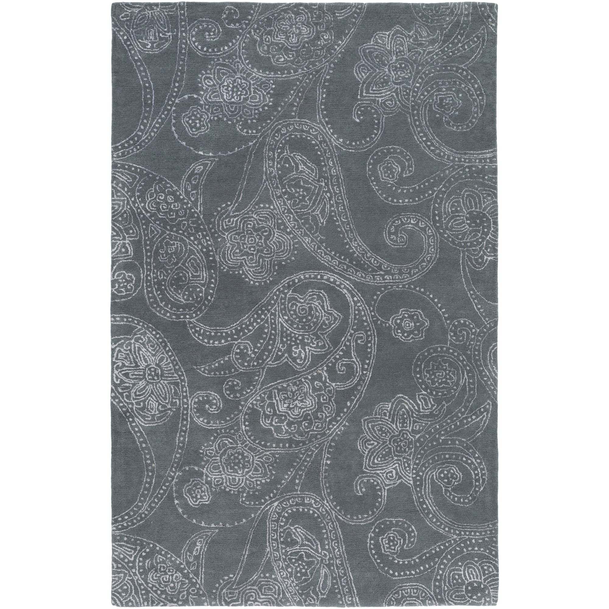 Surya Modern Classics 5' x 8' Slate Grey Area Rug - Soft Living Room Rug for Bedroom, Dining Room & Home Decor