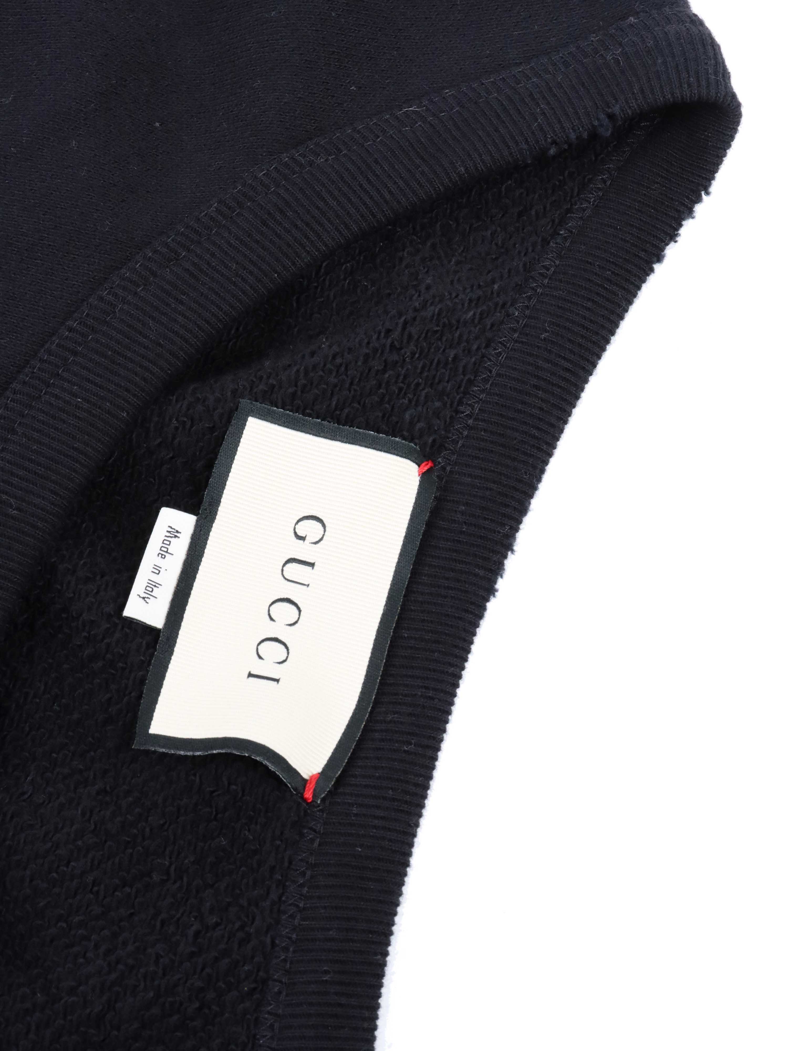 Gucci Men's Black Logo Sweater - Premium Cotton Knit Pullover for Casual Wear & Luxury Fashion | Perfect for Office, Date Night & Winter Outfits