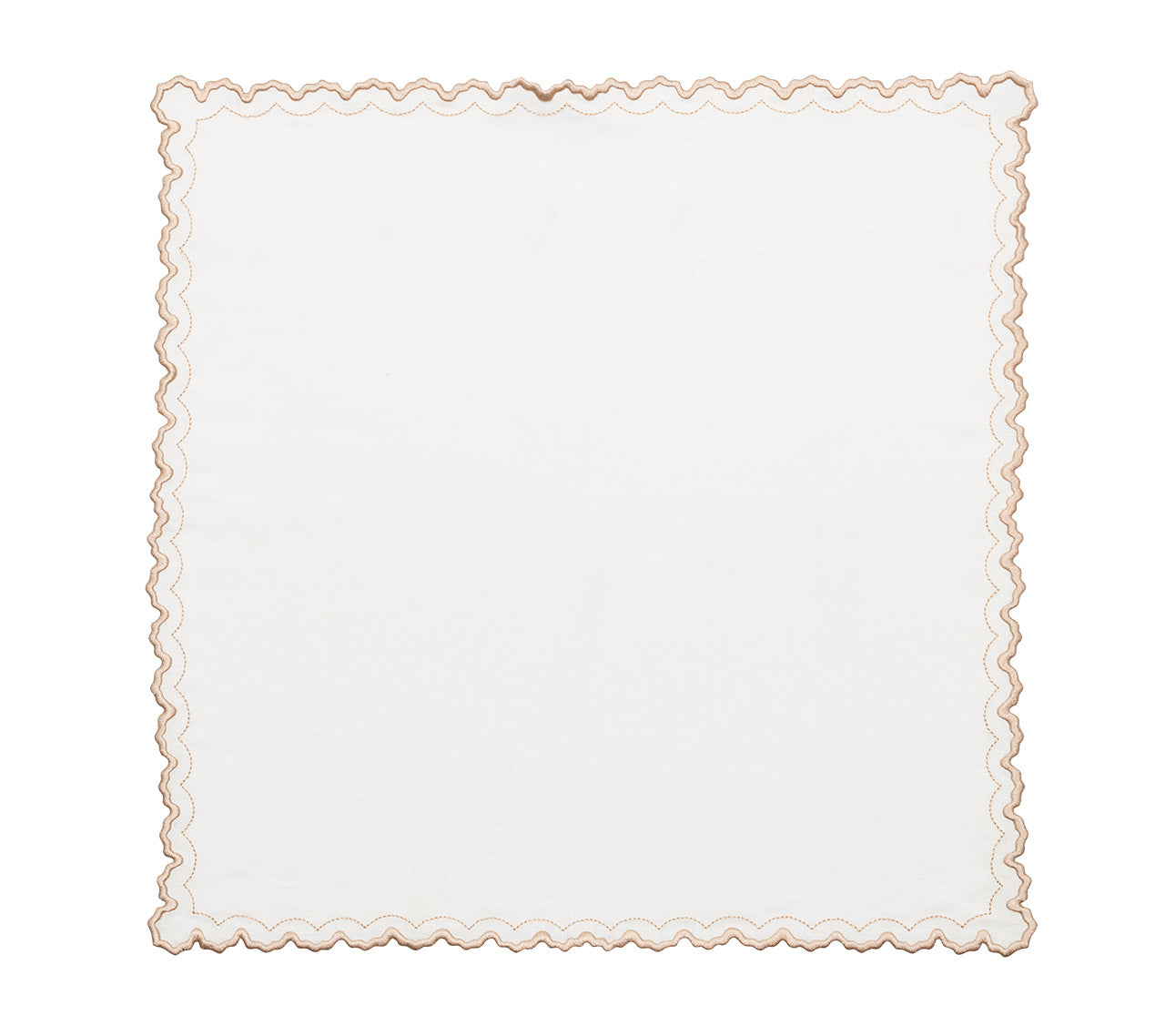 Premium White & Natural Arches Napkins - Set of 4 for Elegant Dining, Wedding Decor & Special Occasions