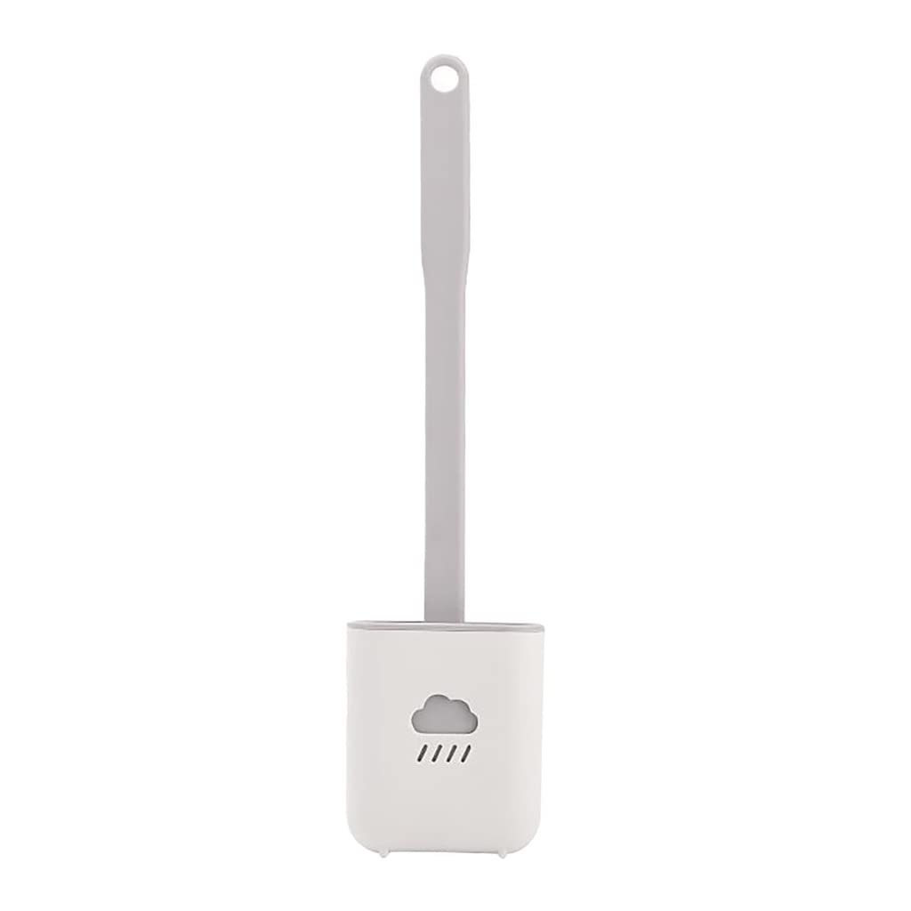 WIONC Toilet Brush Holder Set - Wall Mounted & Floor Standing Bathroom Cleaning Kit with Soft TPR Bristles | Durable Household Cleaning Accessories for Bathroom, Toilet, and Home Hygiene (Color C)