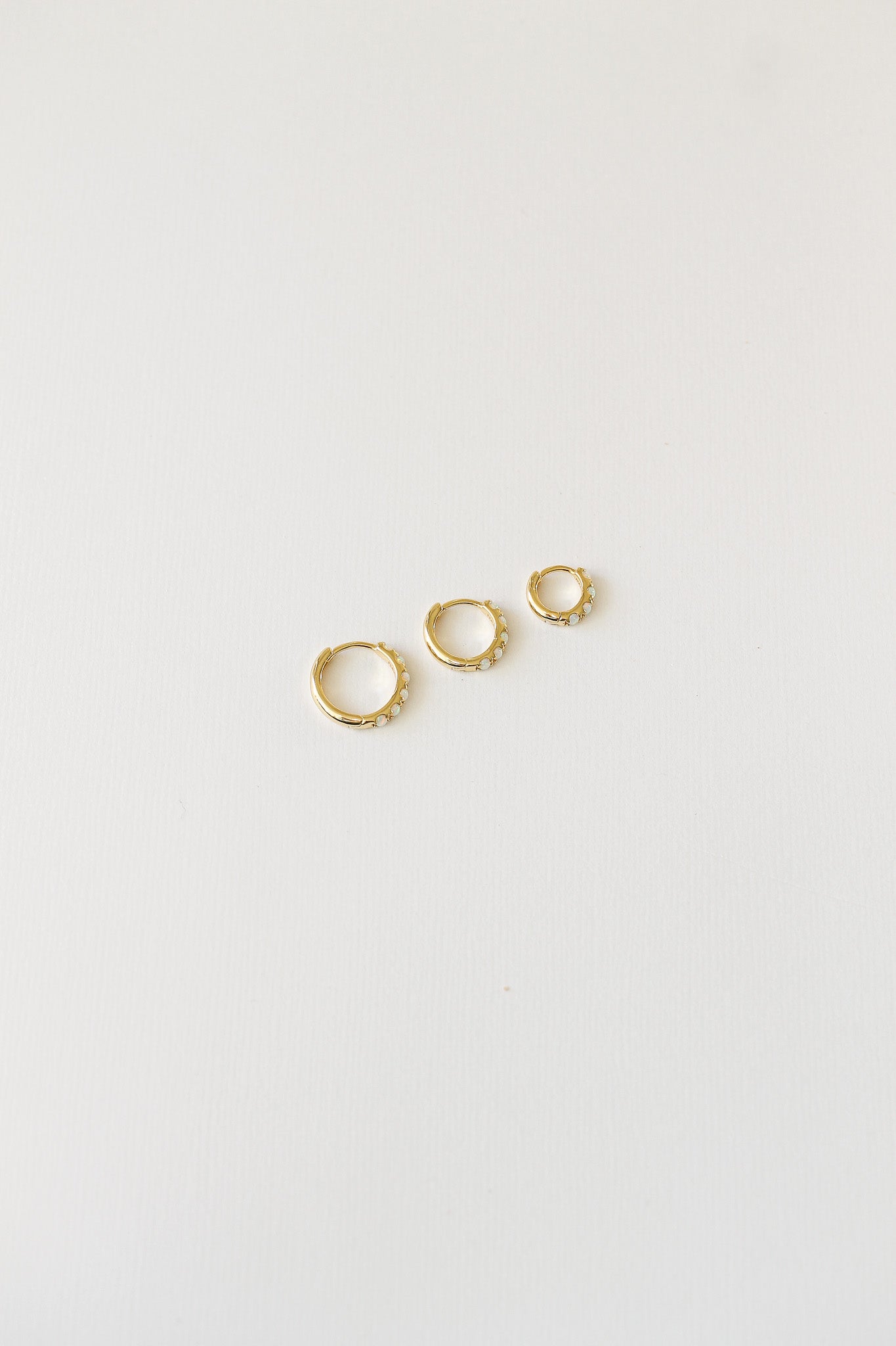 Micro Opal Hoop Earrings - Dainty & Elegant Jewelry for Women | Perfect for Everyday Wear, Parties & Special Occasions