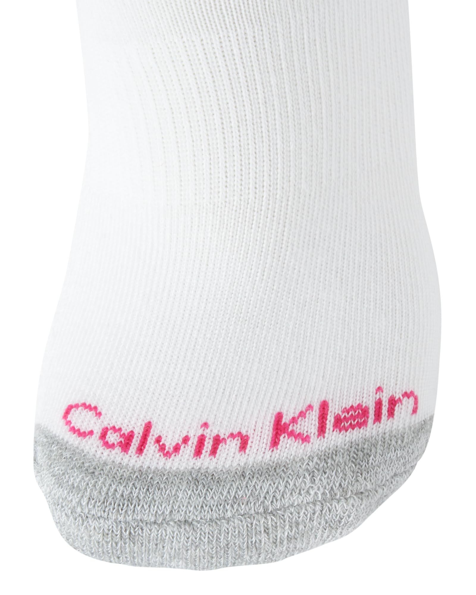 Calvin Klein Girls' Quarter Socks 6-Pack - Stretch Performance Athletic Ankle Socks with Arch Support & Cushioning for Comfort | Perfect for School, Sports & Everyday Wear