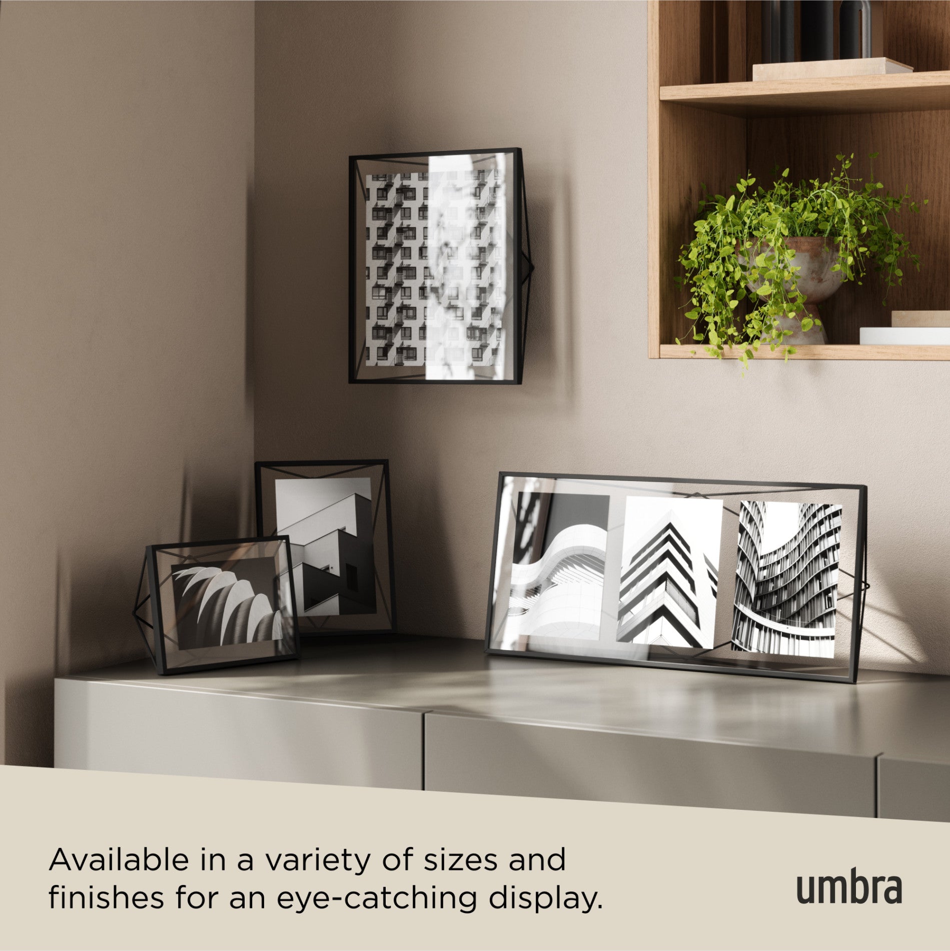 Prisma Picture Frame - Elegant Modern Photo Display for Wall & Tabletop - Perfect for Home Decor, Office, and Gift Giving