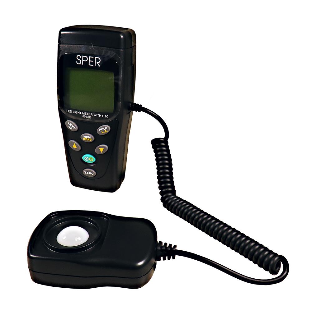 Professional LED Light Meter with Color Temperature Compensation - Accurate Lux Measurement for Photography, Film, and Indoor Lighting Setup