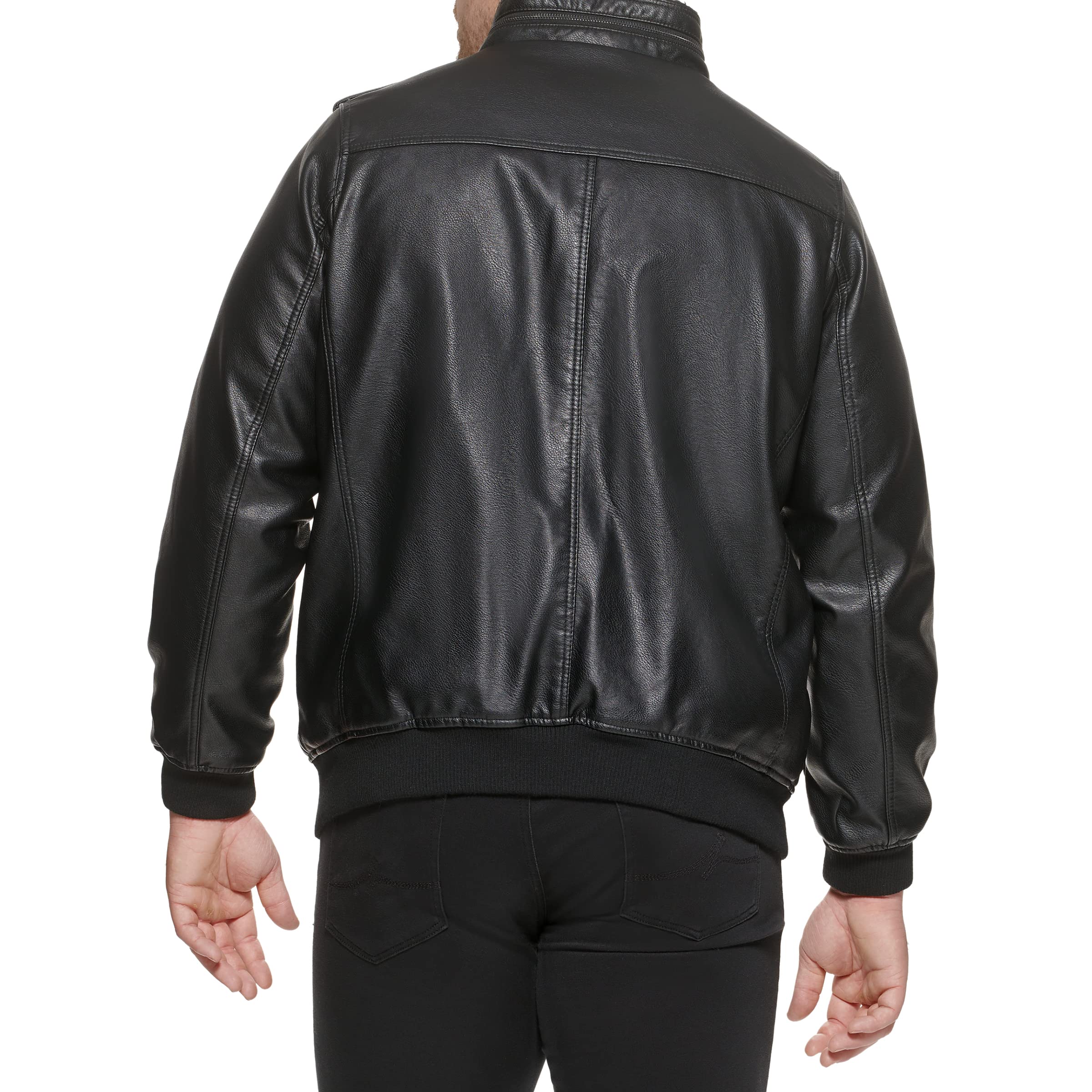 Levi's Men's Faux Leather Aviator Bomber Jacket - Regular, Big & Tall Sizes | Stylish Outerwear for Casual Wear, Night Out & Motorcycle Riding