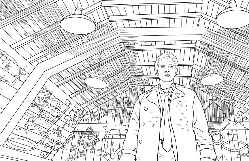 Supernatural TV Show Official Coloring Book for Adults & Teens - Relaxing Stress Relief & Creative Fun - Perfect for Fans, Gifts & Collectors
