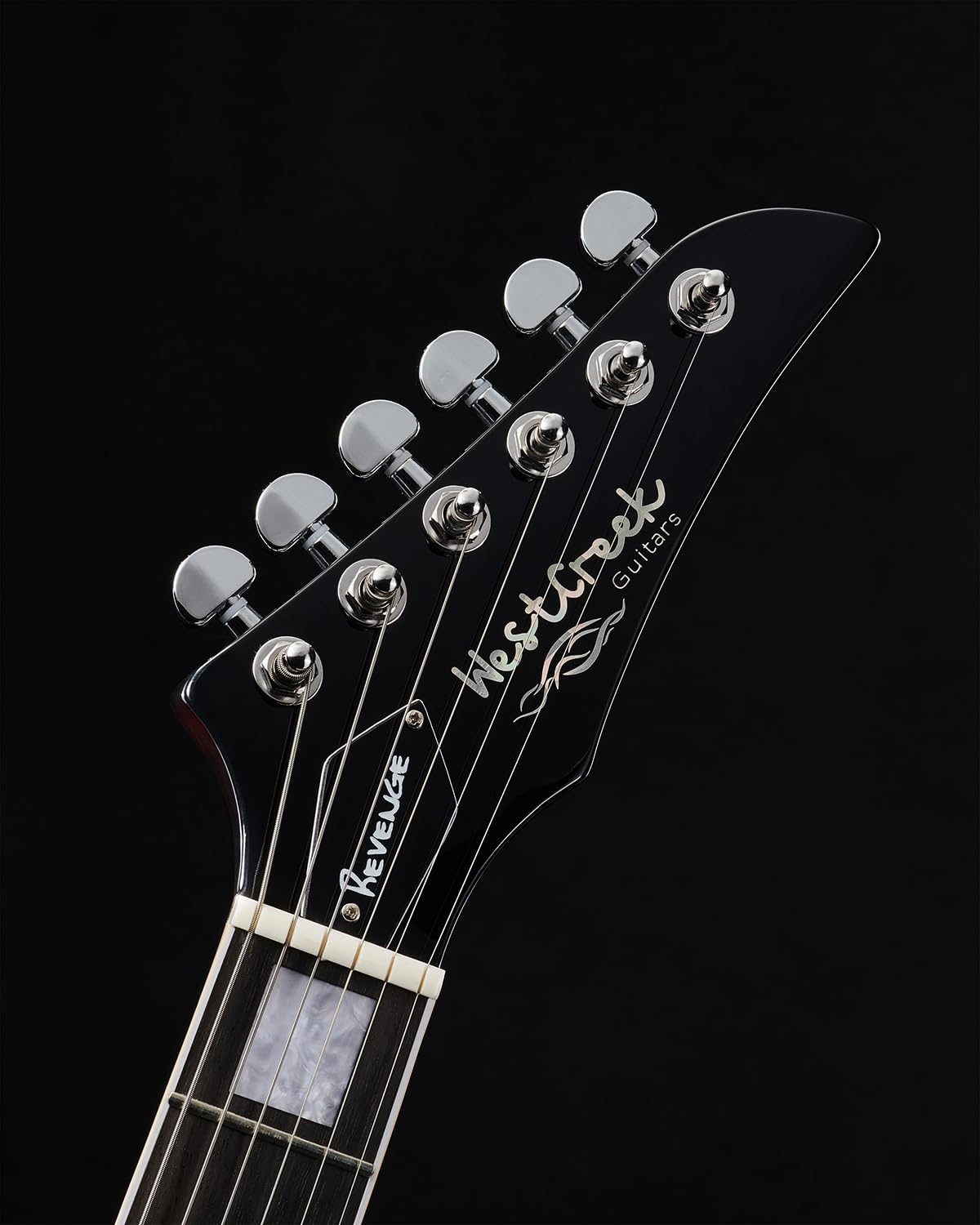 WestCreek Revenge Right Handed Electric Guitar with Heavy Metal Humbucker Pickups, Jumbo Frets & Mahogany Body - Perfect for Rock, Metal & Stage Performances