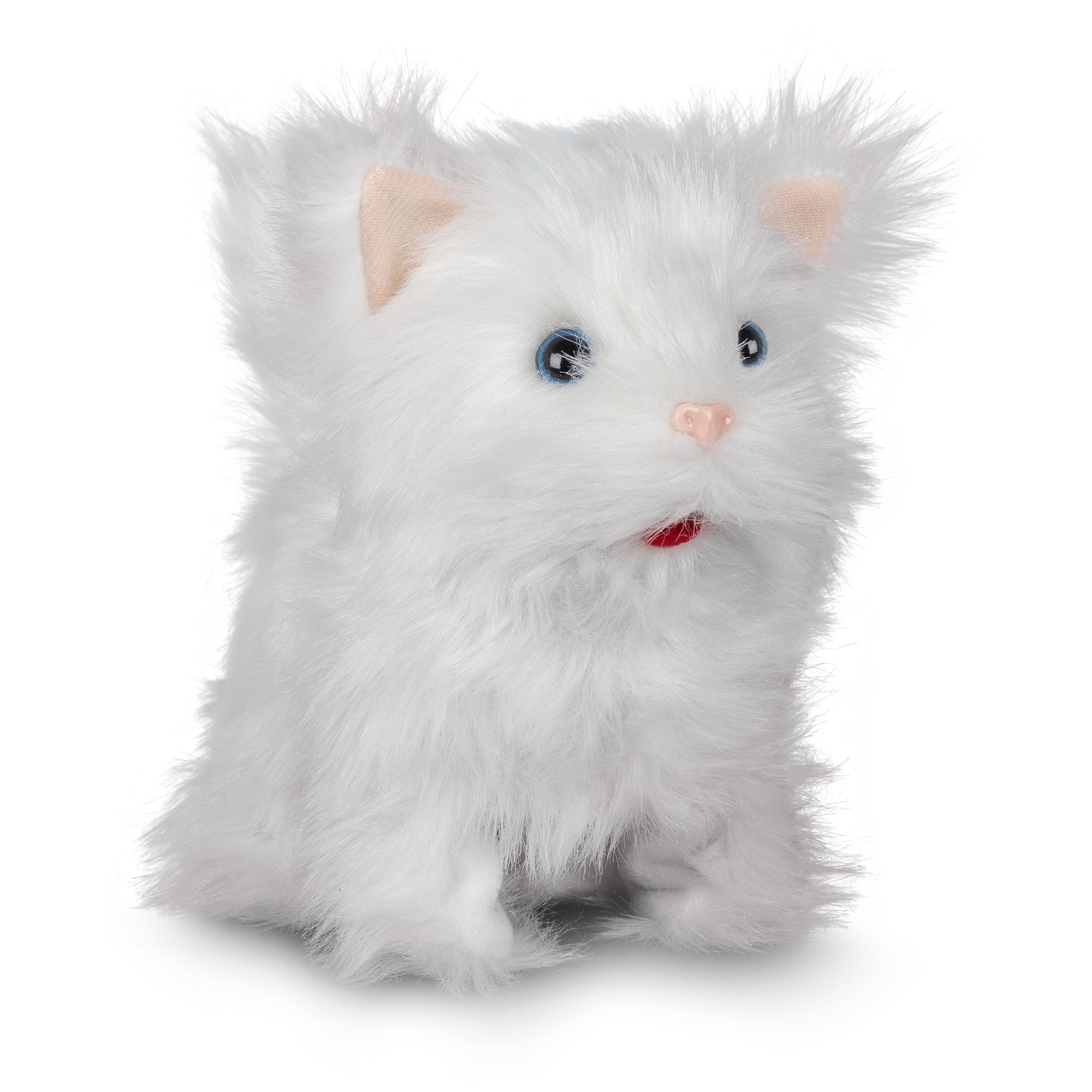 Tobar 28774 Adorable White Kitten Plush Toy - Soft Stuffed Animal for Kids, Perfect Gift for Cat Lovers & Nursery Decor