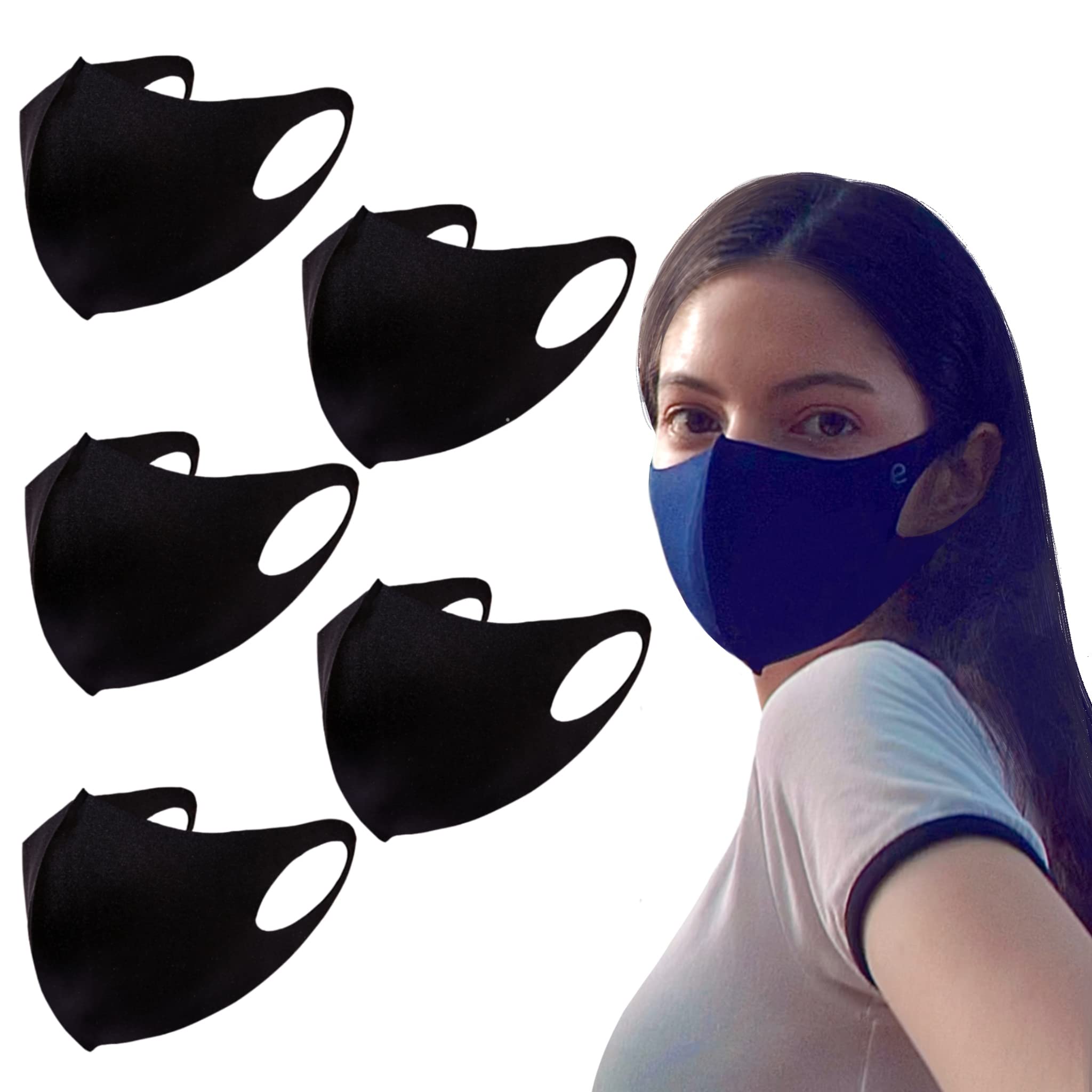 AFROBA Easy Breath Contour Mask - Korean Patent Design, Workout & Fashion Face Mask, Washable & Reusable for Gym, Running, Travel & Daily Protection