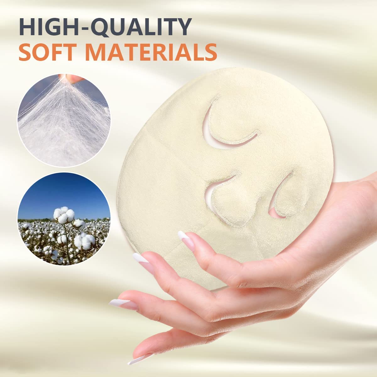 Belanto Reusable Hot & Cold Compress Facial Steamer Towel - Moisturizing Spa Mask for Women & Girls | 1-Pack | Perfect for Skincare, Relaxation & Beauty Treatments