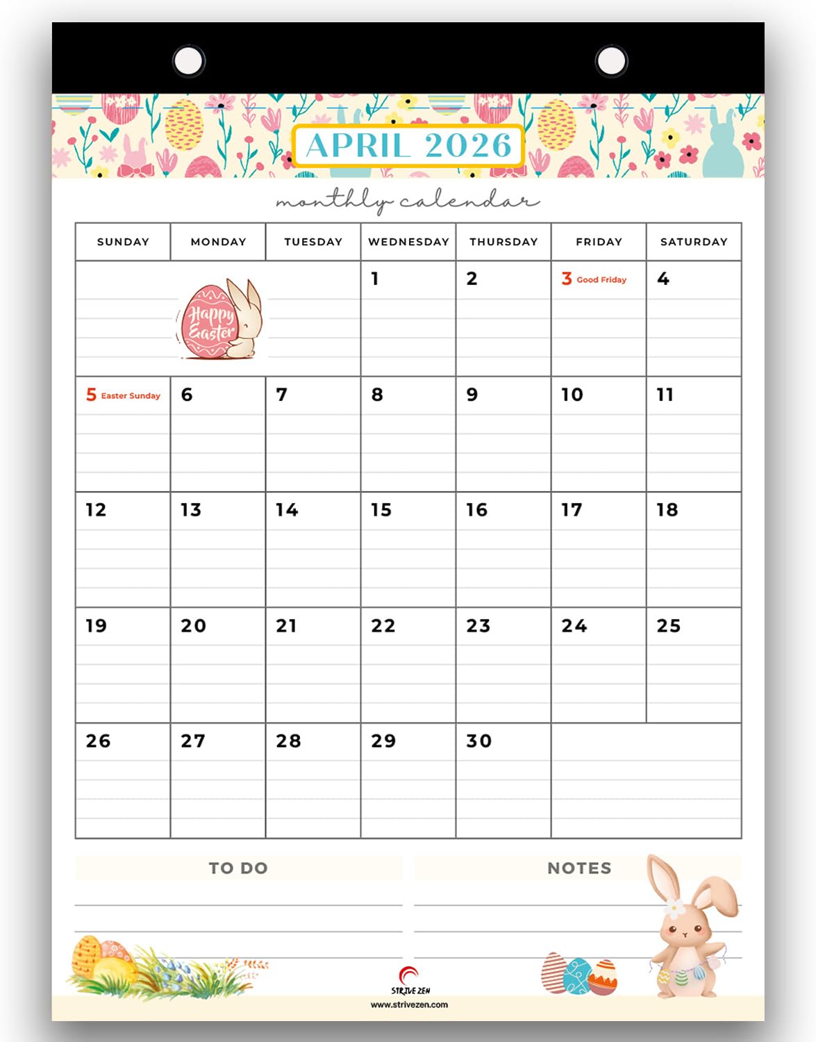 Strive Zen Magnetic Refrigerator Calendar 2025-2026 - A5 Size Dry Erase Fridge Planner for Family & Office - January 25 to December 26 - Perfect for Scheduling, Appointments & Meal Planning - Ideal for Kitchen, Home & Workspace Organization