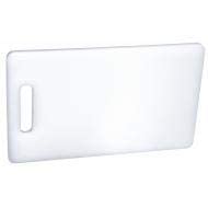 Crestware PCB69 - 9 Inch White Polyethylene Cutting Board, Pack of 10 - Durable Kitchen Prep Board for Chopping, Slicing & Serving