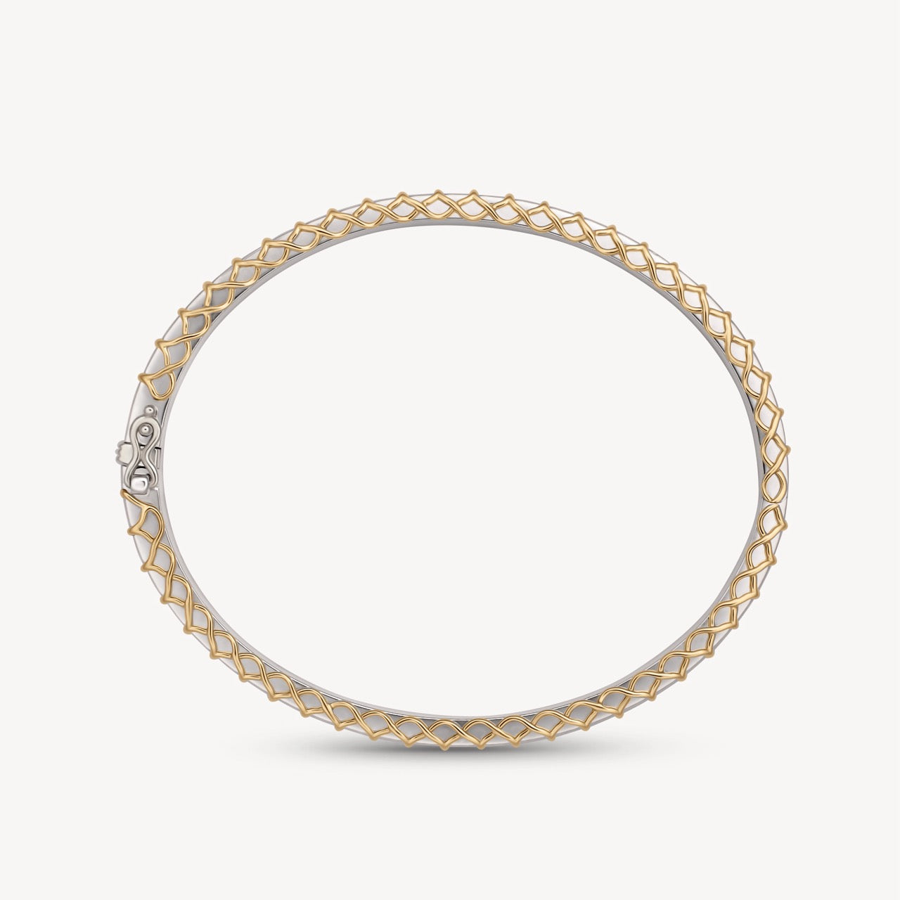Trendy Mixed Metal Stitched Bracelet for Women - Fashion Jewelry Gift for Her - Perfect for Casual Wear, Office & Date Night