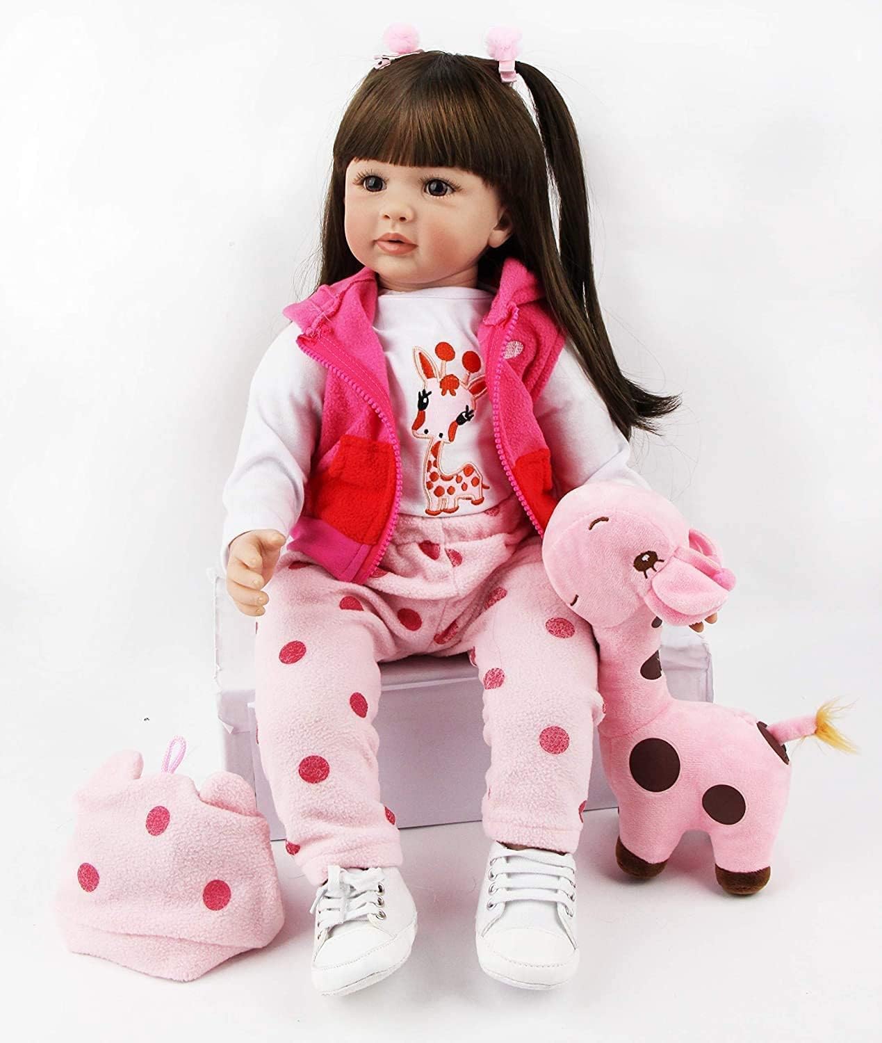 24 Inch Realistic Reborn Baby Doll - Soft Silicone Vinyl Newborn Doll for Girls | Lifelike Baby Toy for Play, Collecting & Photography Props