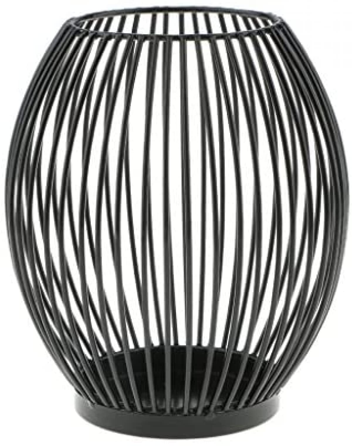 Metal Wire Tealight Holder - Oval Basket Candle Stand for Home Decor, Wedding, Party & Table Centerpiece - Rustic Decorative Candle Stick