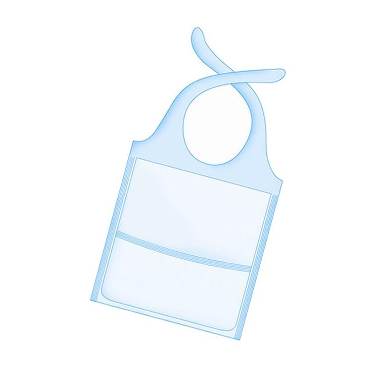 TENA Disposable Bibs for Adults - Soft & Absorbent Bibs for Mealtime, Elderly Care & Daily Use - Pack of 50