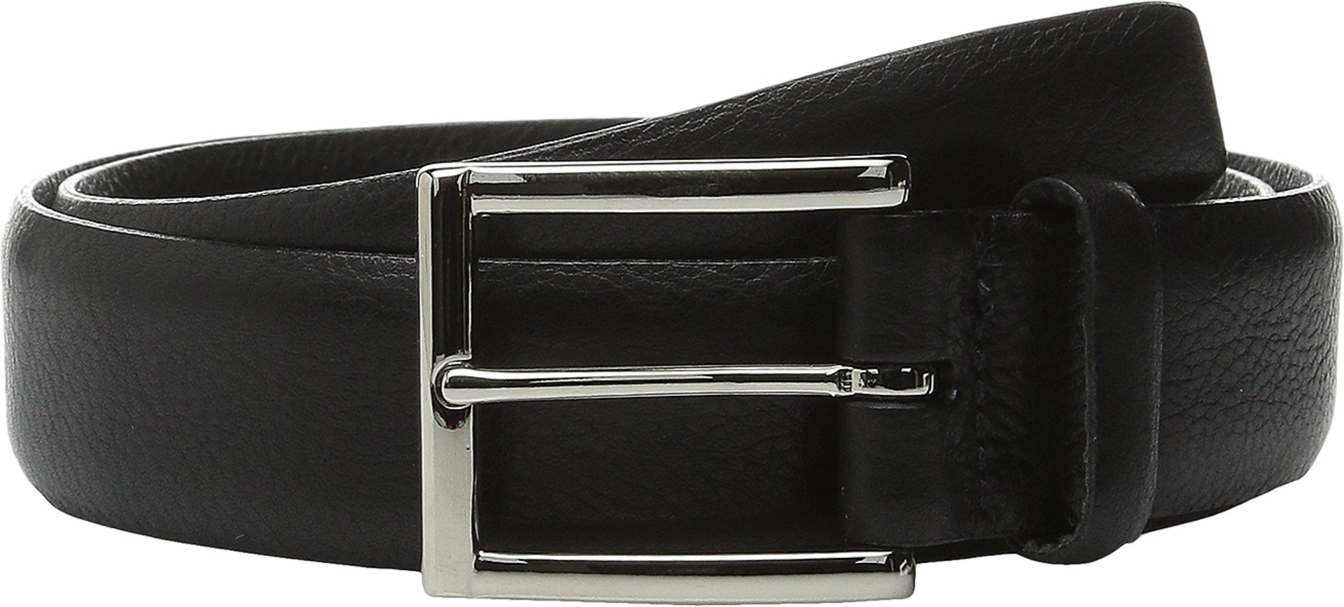 Premium Italian Leather Belt for Men - Soft Black Genuine Leather Dress Belt - Perfect for Business, Casual & Formal Wear
