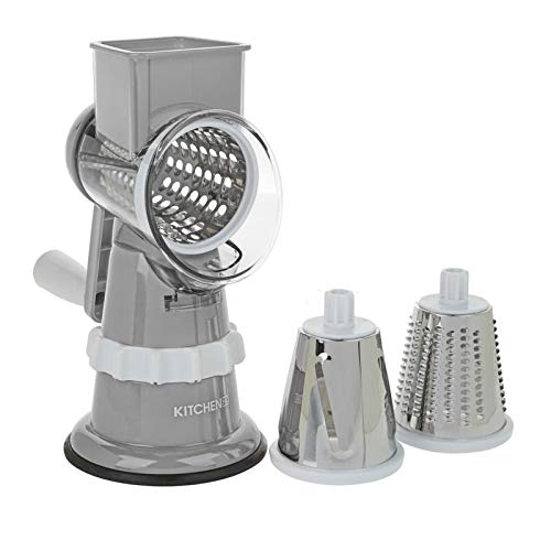 Premium Kitchen HQ Speed Grater & Slicer with Strong Suction Base - Renewed | Effortless Cheese Shredding, Vegetable Slicing & Food Prep for Home Cooks & Professional Chefs