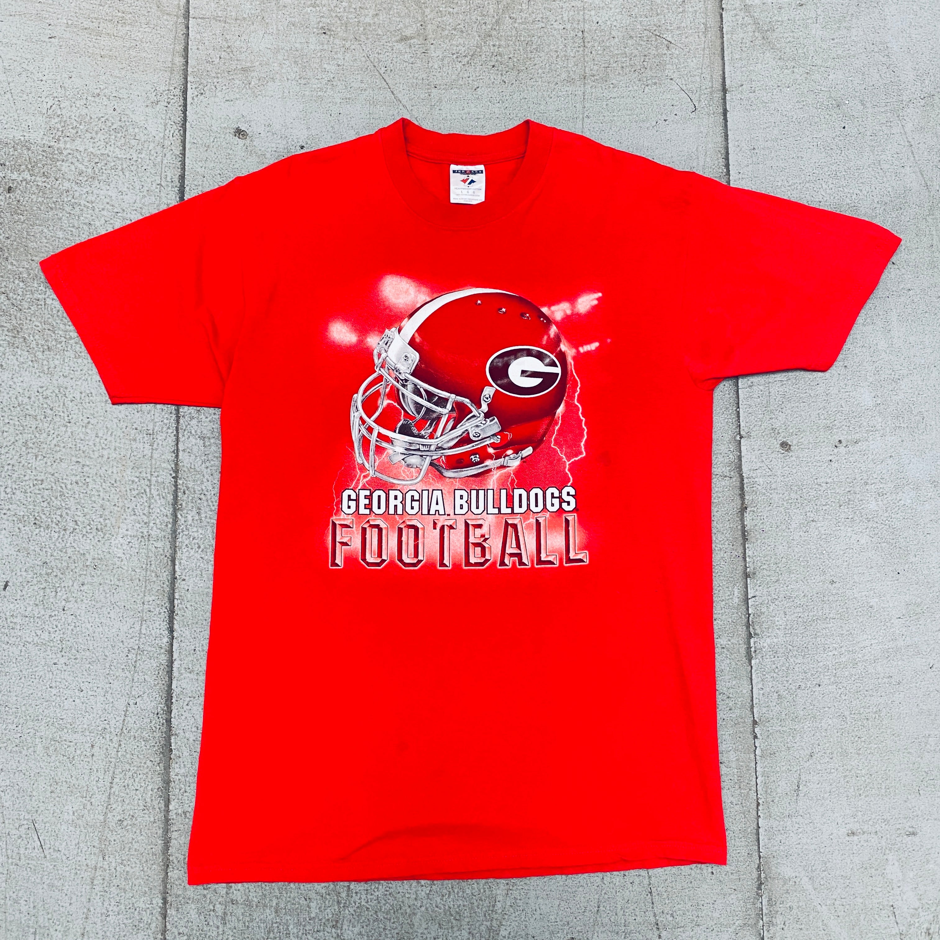 Georgia Bulldogs Vintage 1990's Graphic Spellout T-Shirt (Large) - Perfect for Game Day, College Spirit & Retro Fashion