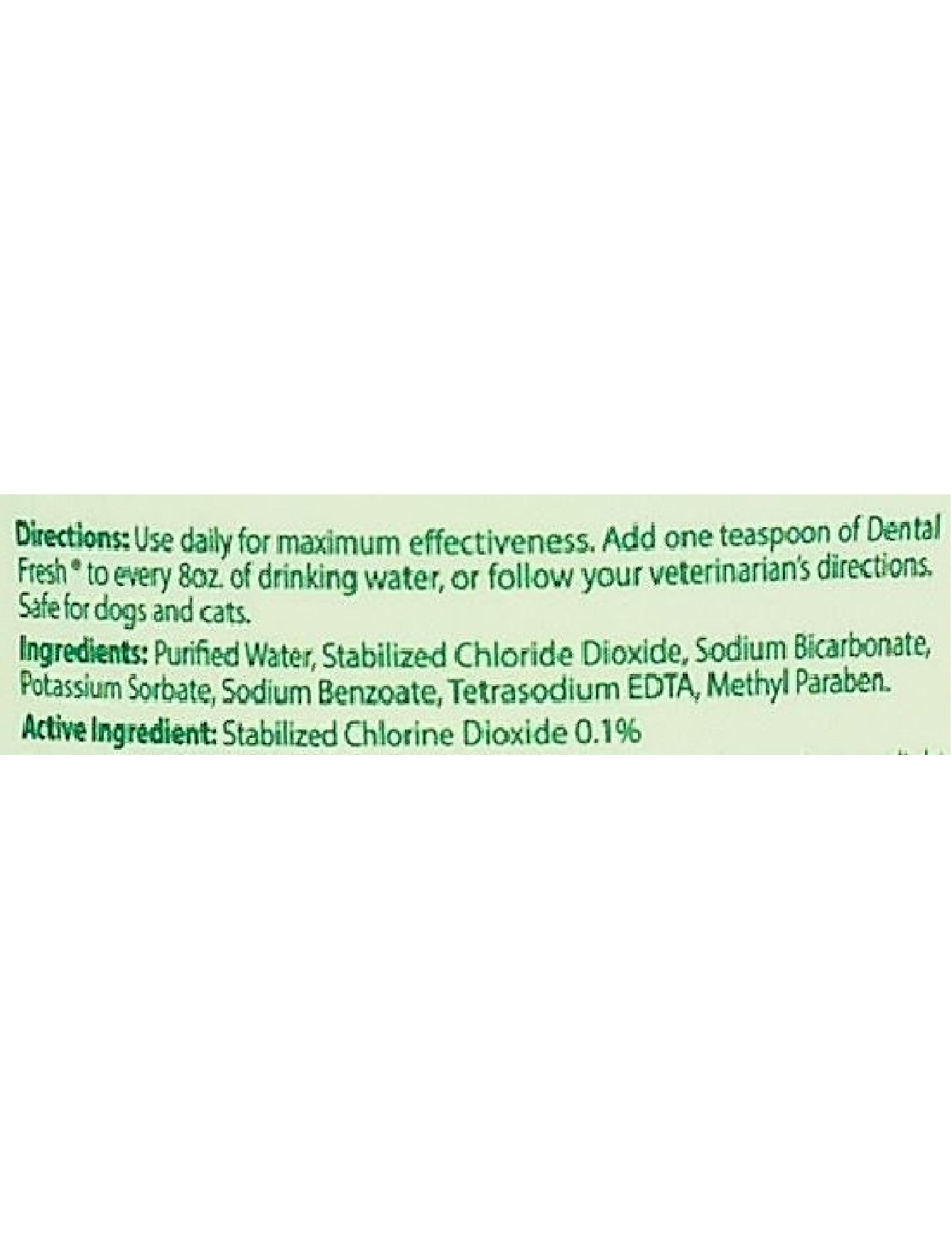 Dental Fresh Water Additive for Cats - 8oz (236ml) | Freshens Breath & Reduces Plaque | Perfect for Daily Oral Care & Healthy Gums