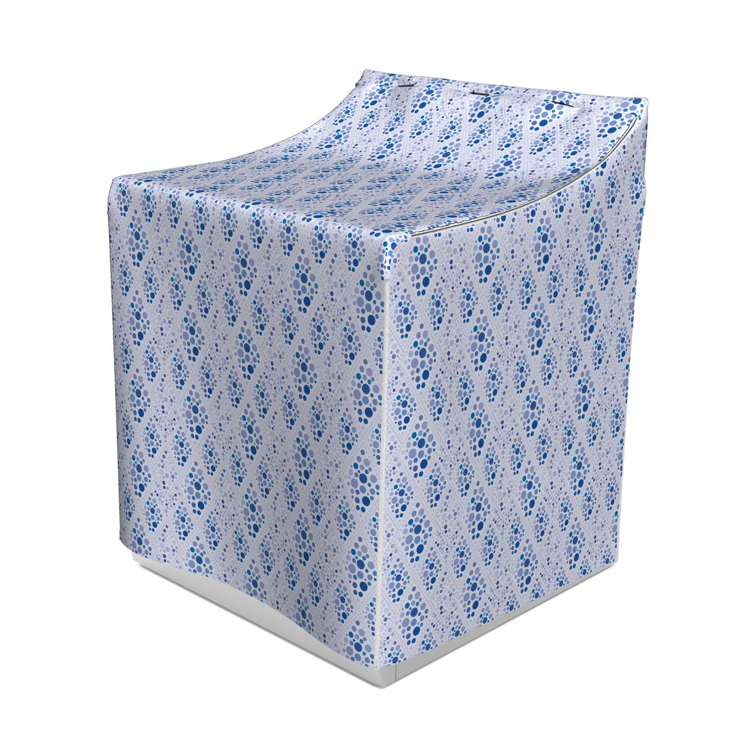 Ambesonne Abstract Washer and Dryer Cover - Pastel Rhombus & Bubble Pattern, Modern Laundry Decor, 29