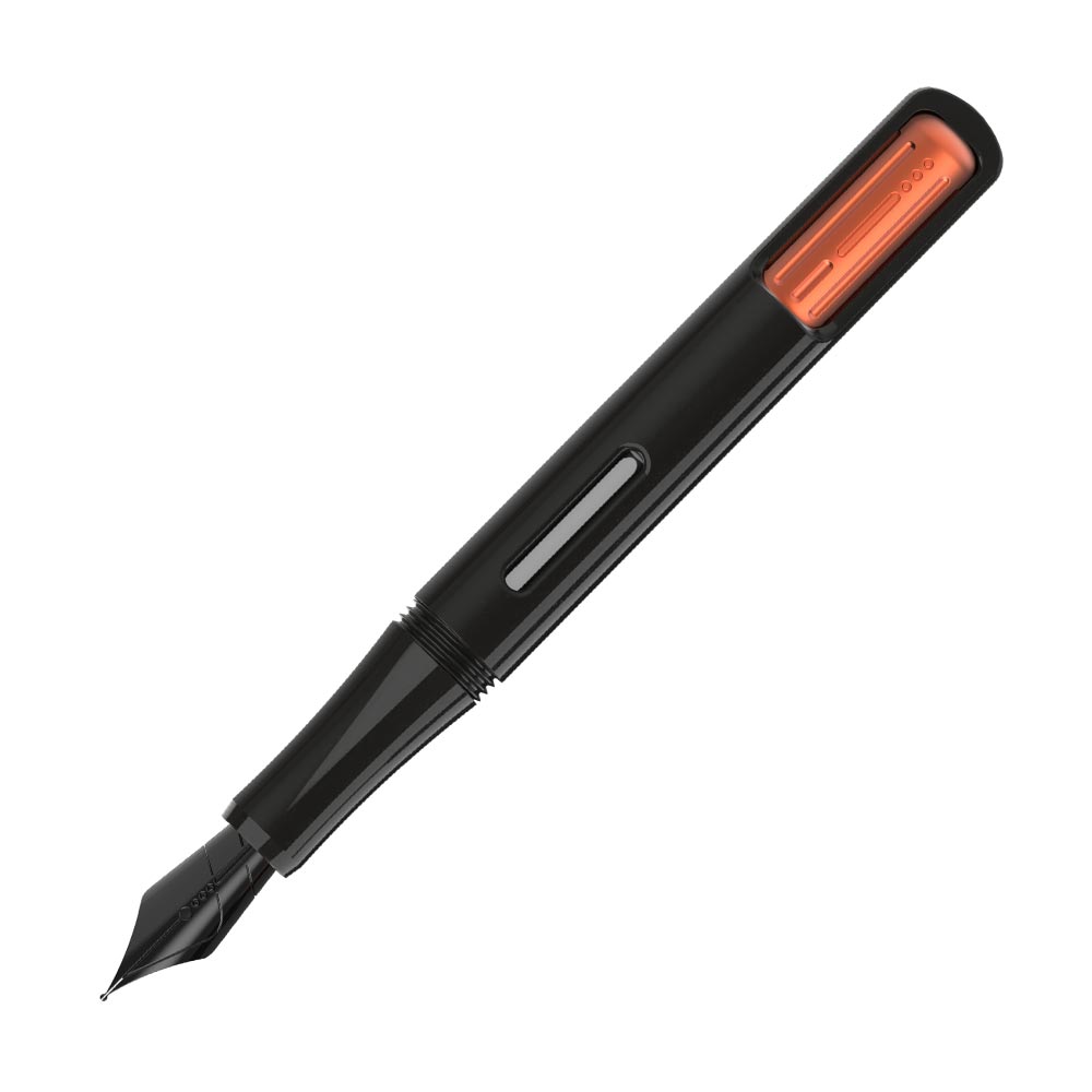Endless x Cult Pens Captiva Stealth Fountain Pen - Premium Orange Ink Fountain Pen for Writing & Calligraphy - Perfect for Office, Journaling & Gift Giving