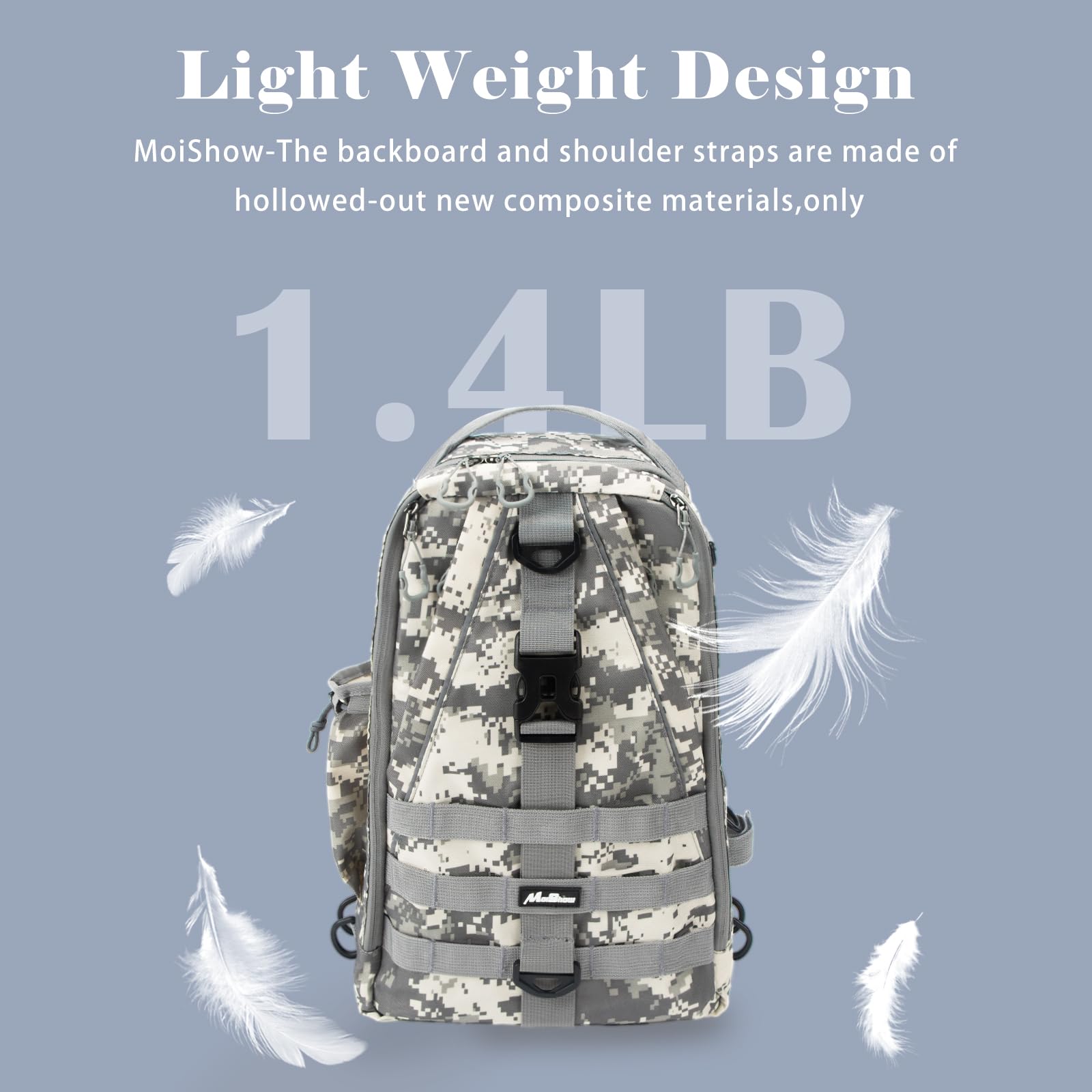 Best Fishing Backpack with Rod Holder & Tackle Box - Waterproof & Durable for Outdoor Fishing Trips - Perfect for Bass, Trout & Saltwater Anglers